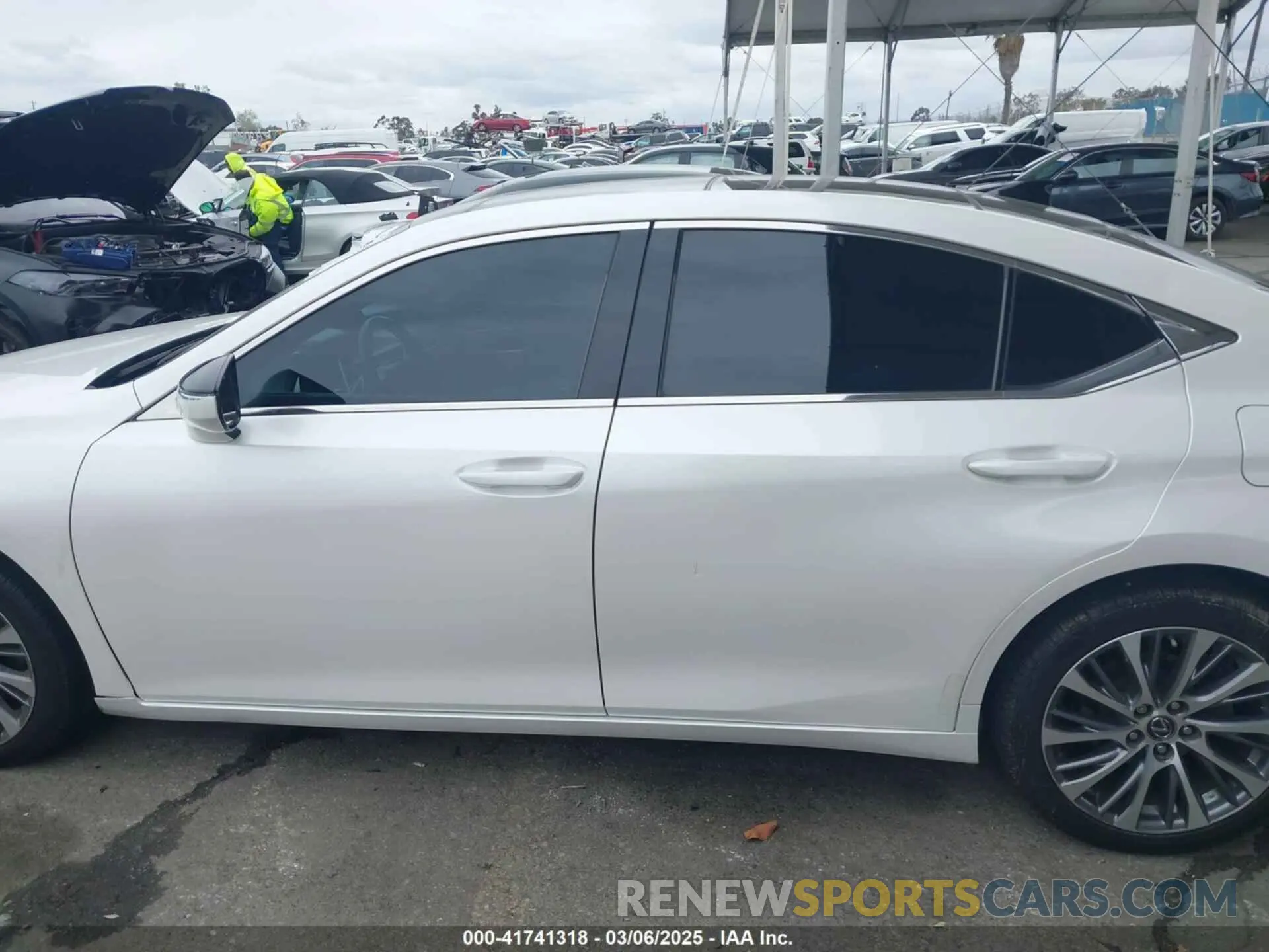 14 fotografías del automóvil dañado 58ABZ1B10KU031873 LEXUS ES 350 2019