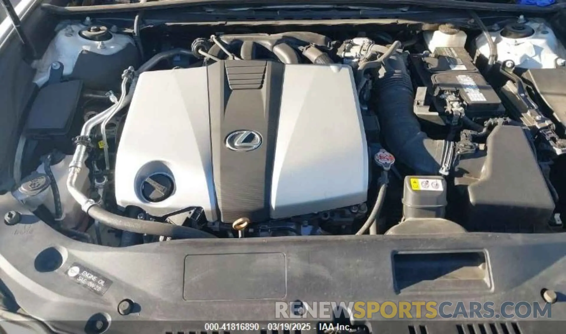 10 fotografías del automóvil dañado 58ABZ1B11KU019473 LEXUS ES 350 2019