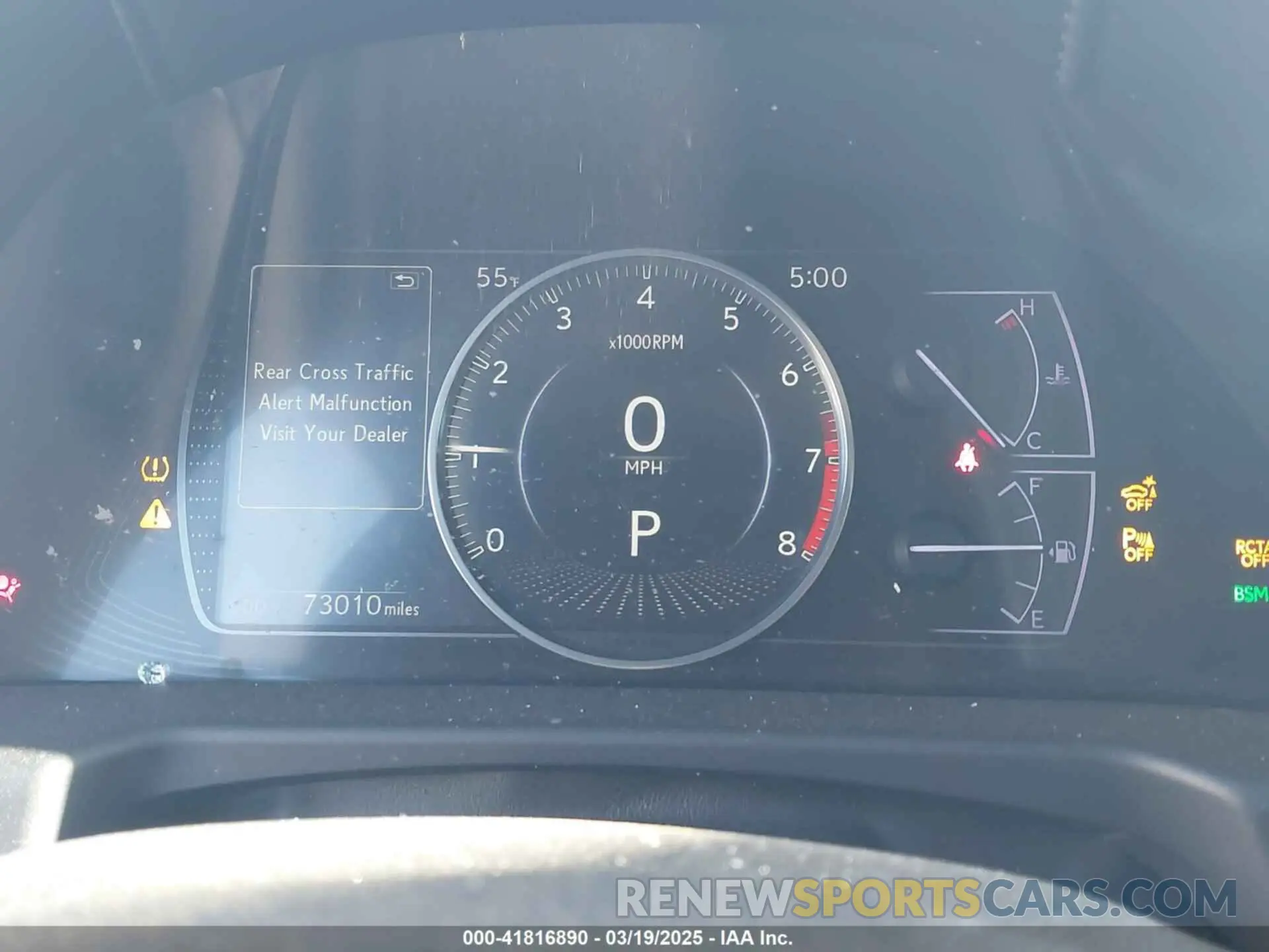 7 fotografías del automóvil dañado 58ABZ1B11KU019473 LEXUS ES 350 2019