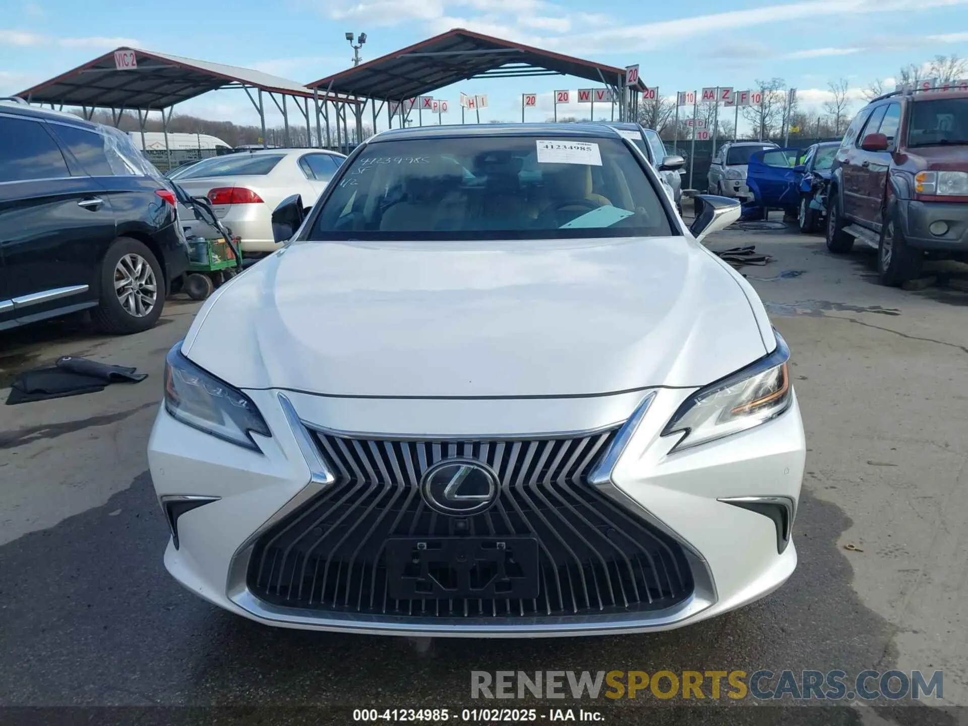 12 fotografías del automóvil dañado 58ABZ1B11KU020297 LEXUS ES 350 2019