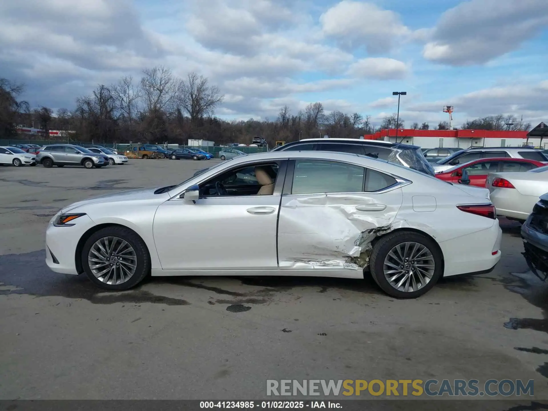 14 fotografías del automóvil dañado 58ABZ1B11KU020297 LEXUS ES 350 2019