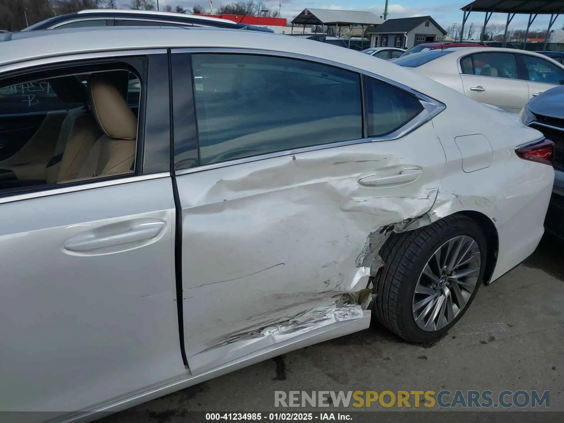 6 fotografías del automóvil dañado 58ABZ1B11KU020297 LEXUS ES 350 2019