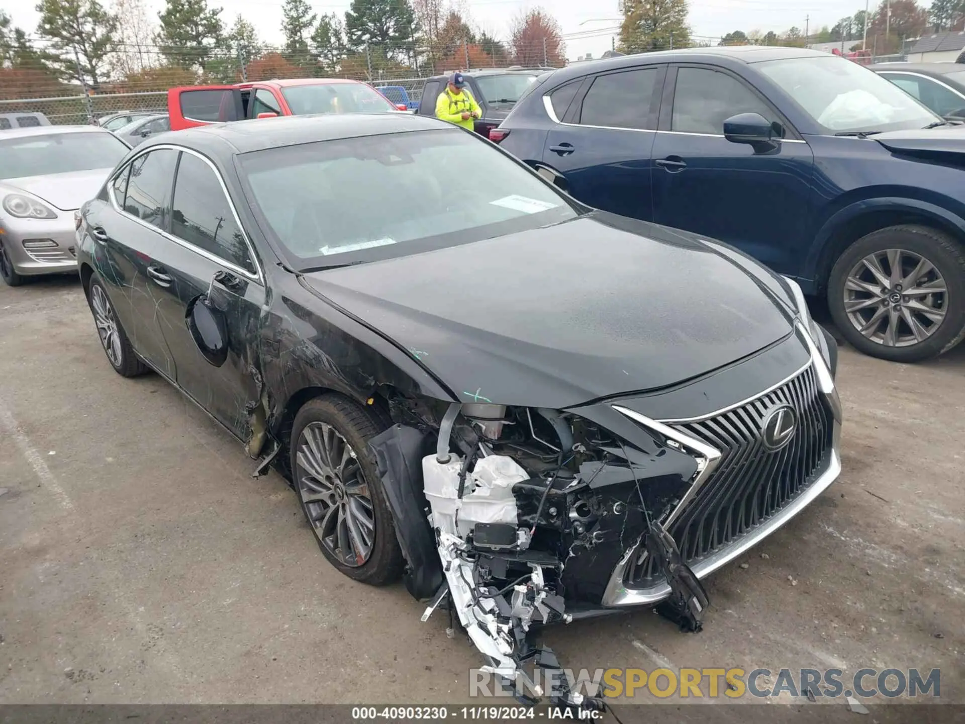 1 fotografías del automóvil dañado 58ABZ1B11KU024849 LEXUS ES 350 2019