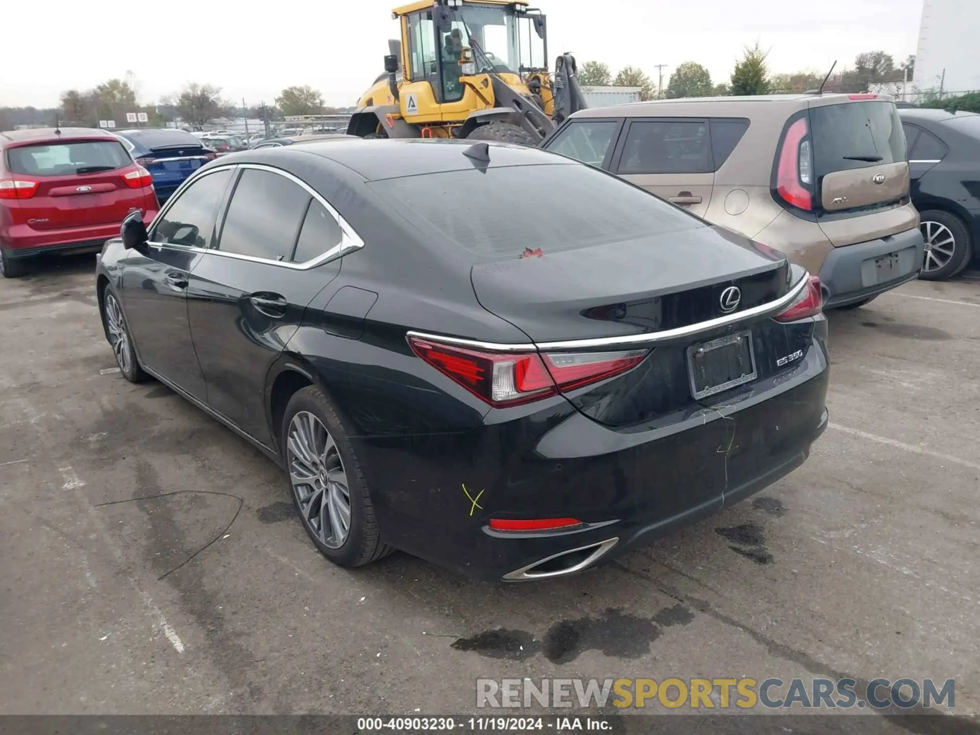 3 fotografías del automóvil dañado 58ABZ1B11KU024849 LEXUS ES 350 2019