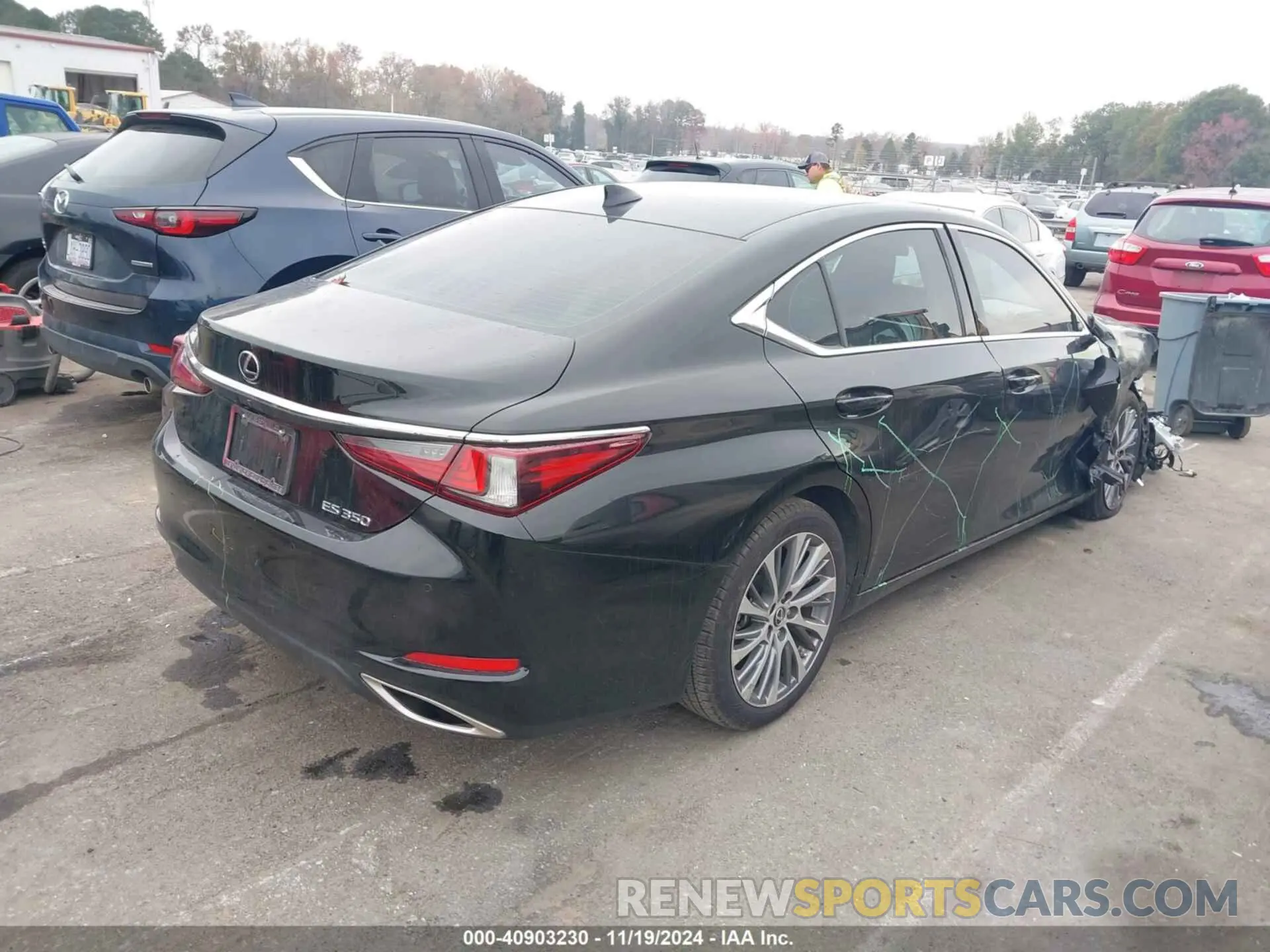 4 fotografías del automóvil dañado 58ABZ1B11KU024849 LEXUS ES 350 2019