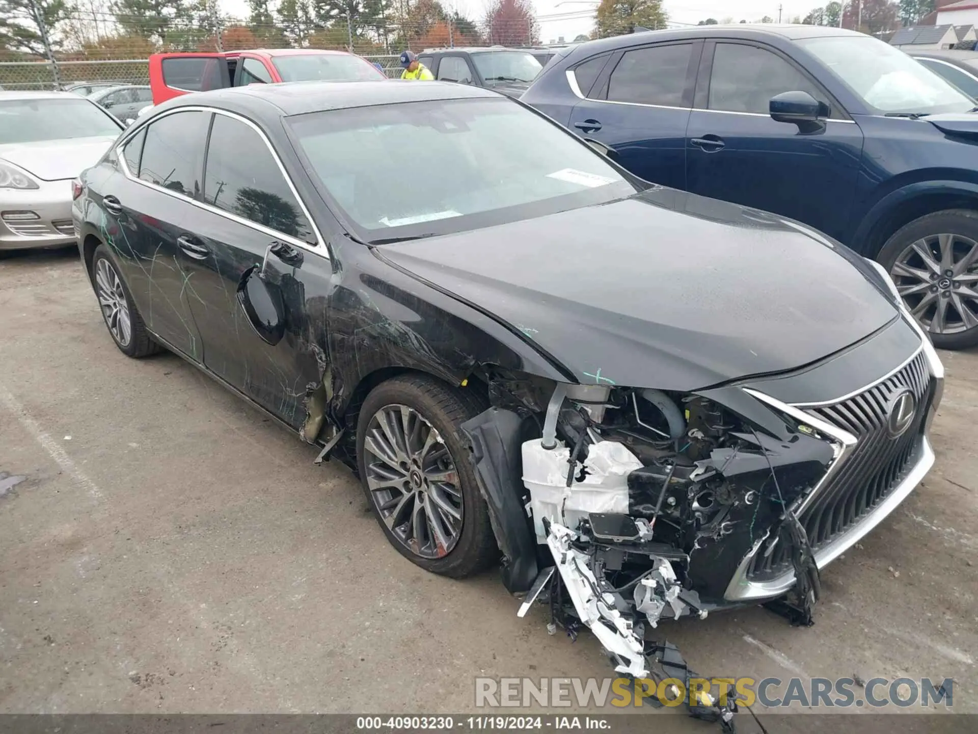 6 fotografías del automóvil dañado 58ABZ1B11KU024849 LEXUS ES 350 2019