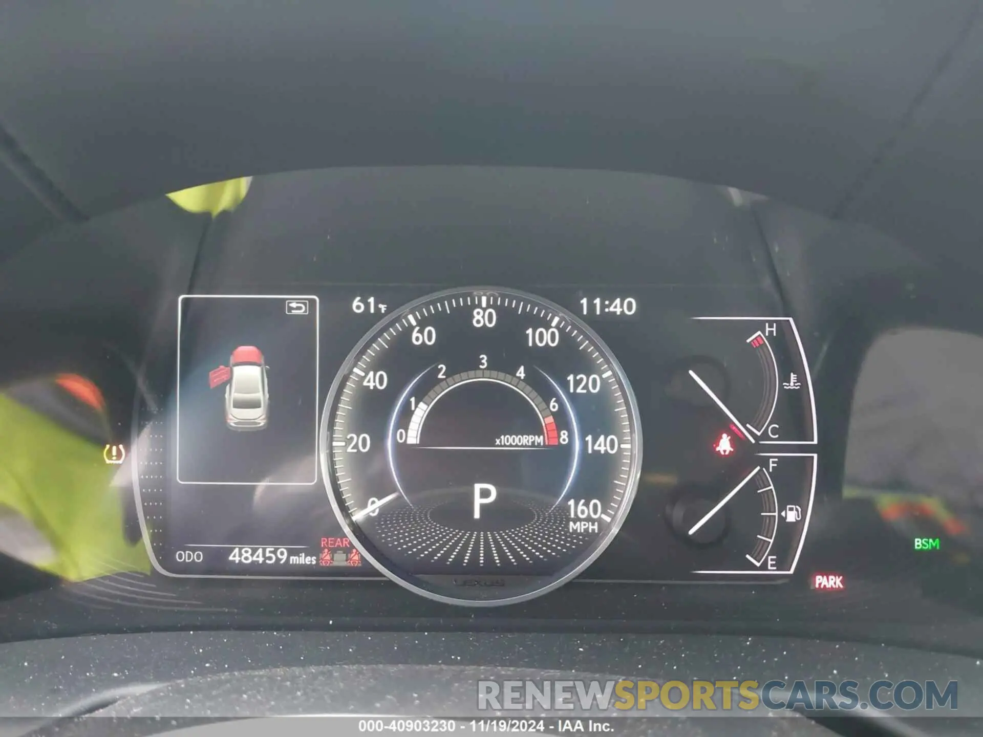 7 fotografías del automóvil dañado 58ABZ1B11KU024849 LEXUS ES 350 2019