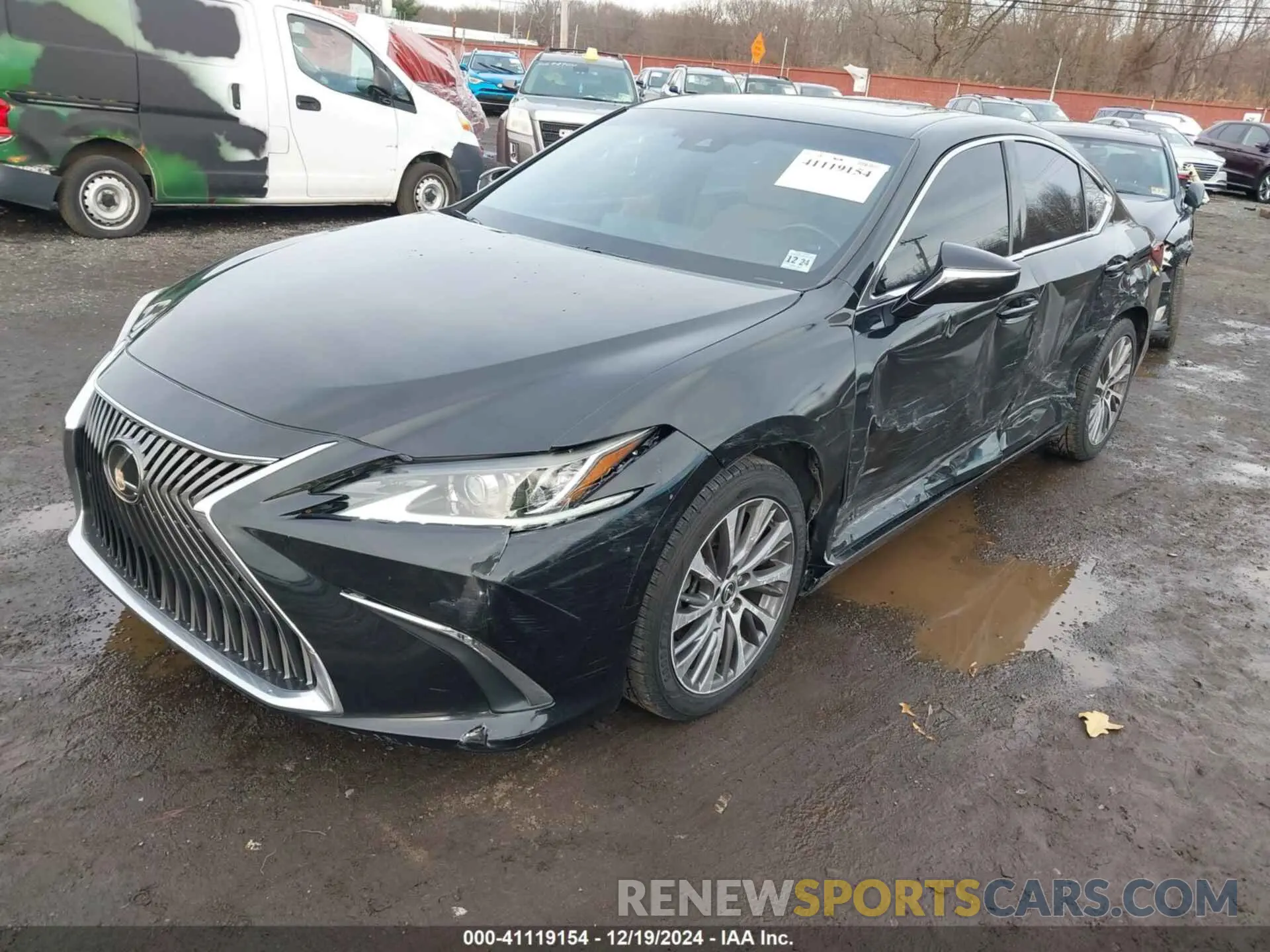 2 fotografías del automóvil dañado 58ABZ1B11KU036550 LEXUS ES 350 2019