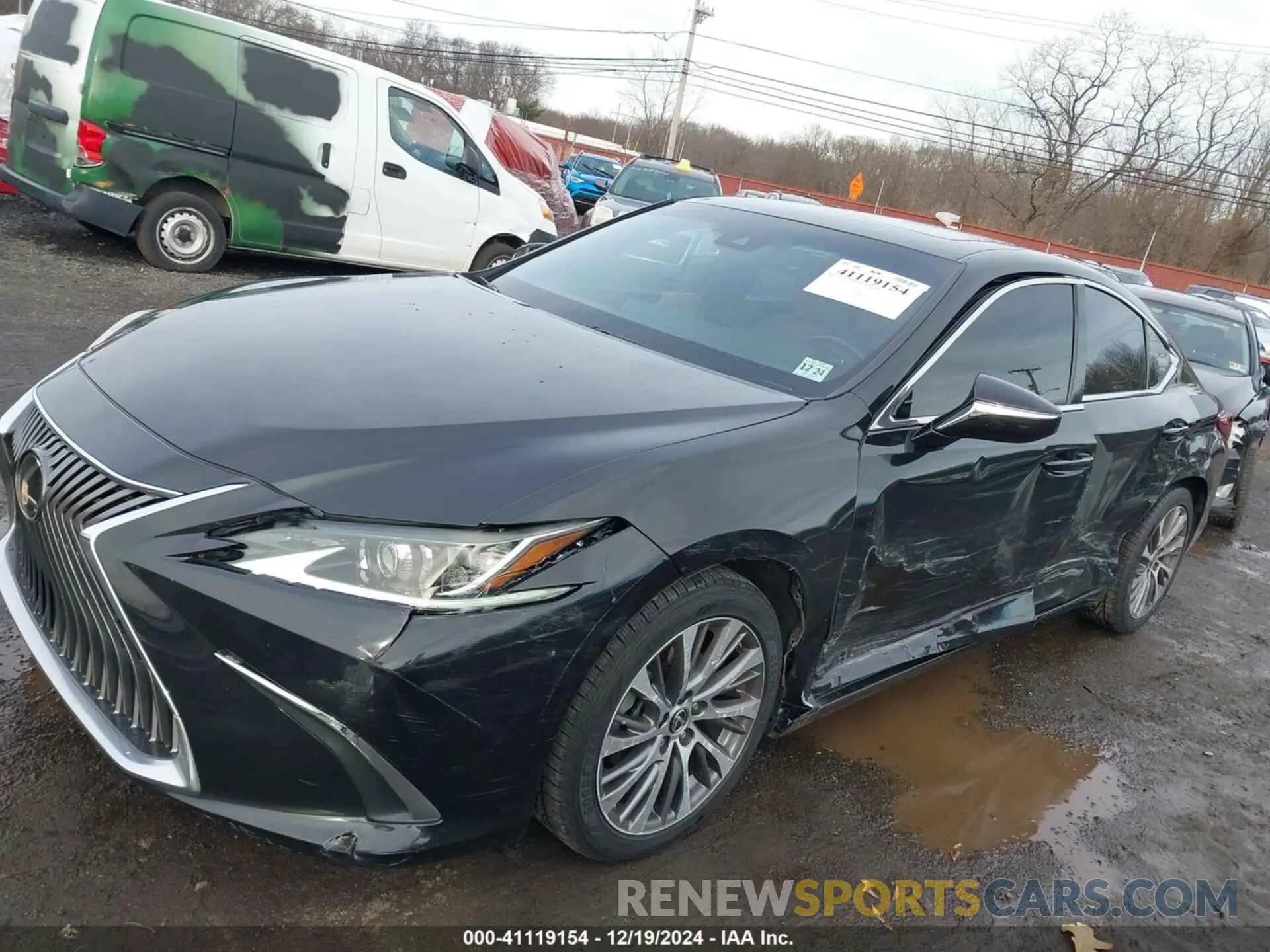 6 fotografías del automóvil dañado 58ABZ1B11KU036550 LEXUS ES 350 2019