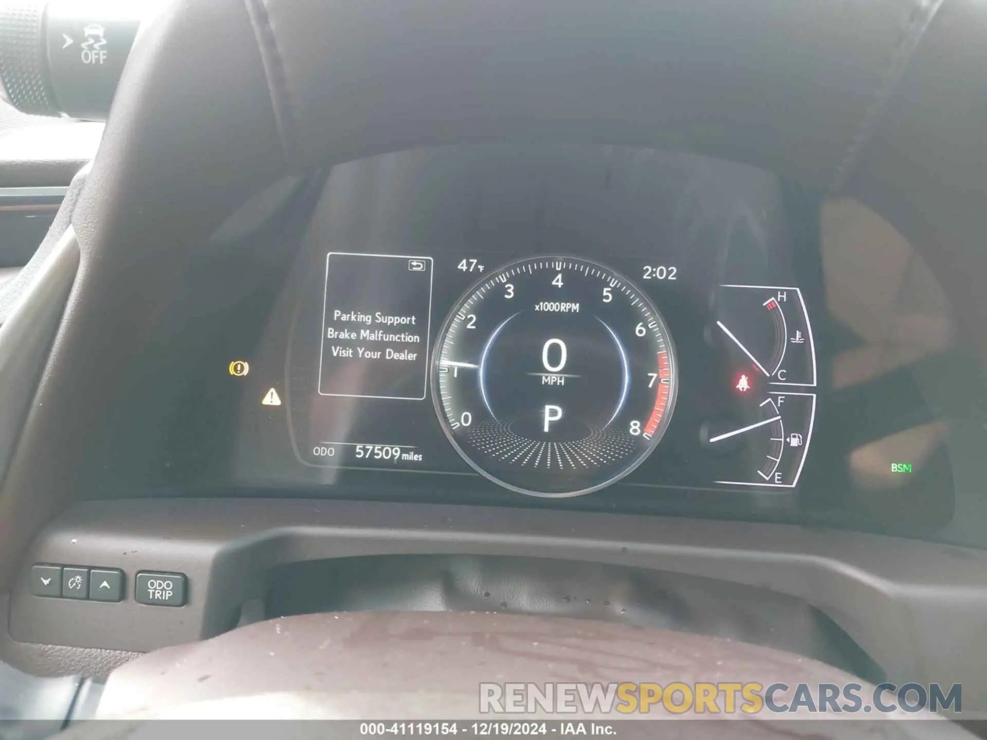 7 fotografías del automóvil dañado 58ABZ1B11KU036550 LEXUS ES 350 2019
