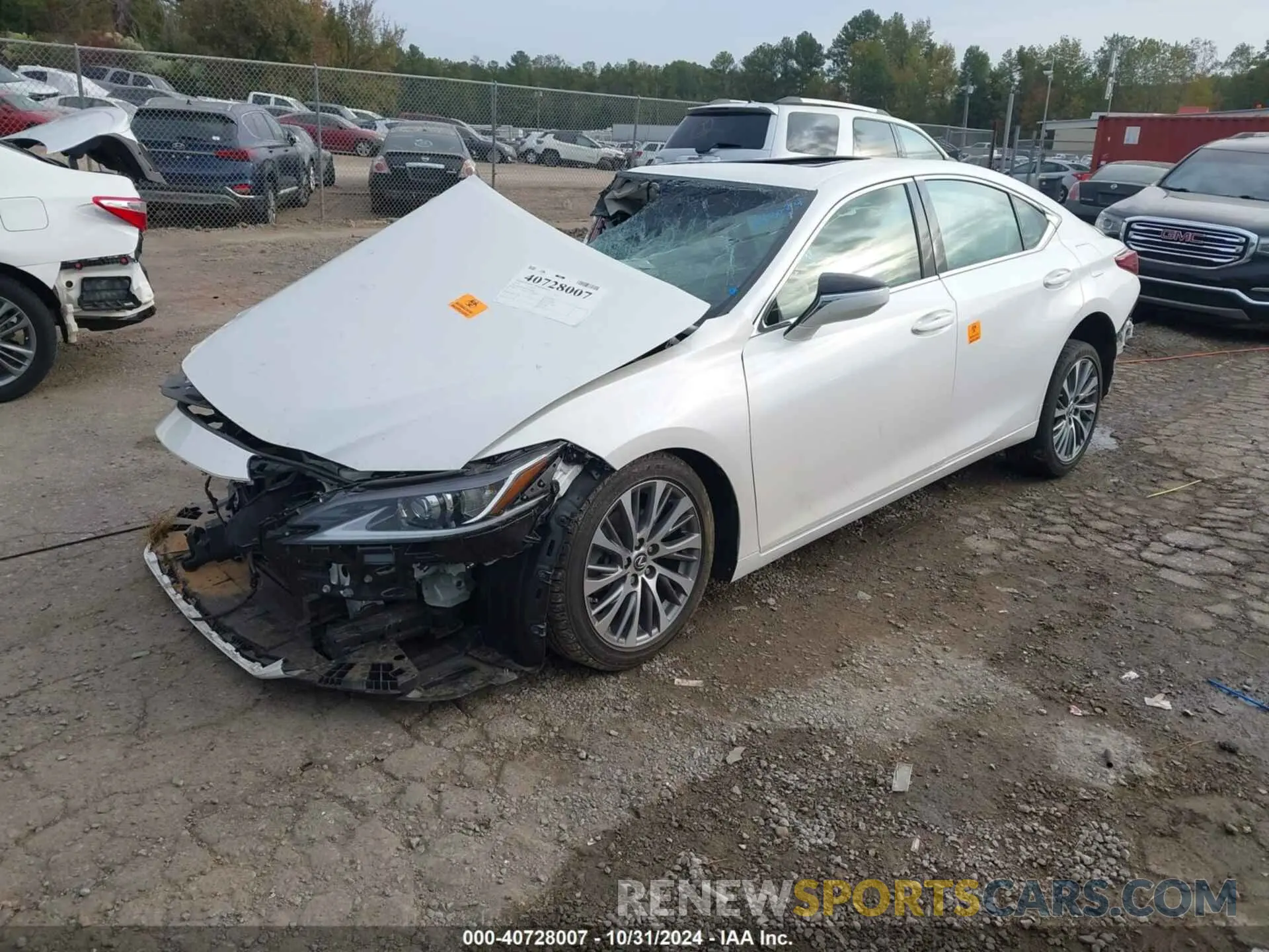 2 fotografías del automóvil dañado 58ABZ1B12KU008580 LEXUS ES 350 2019