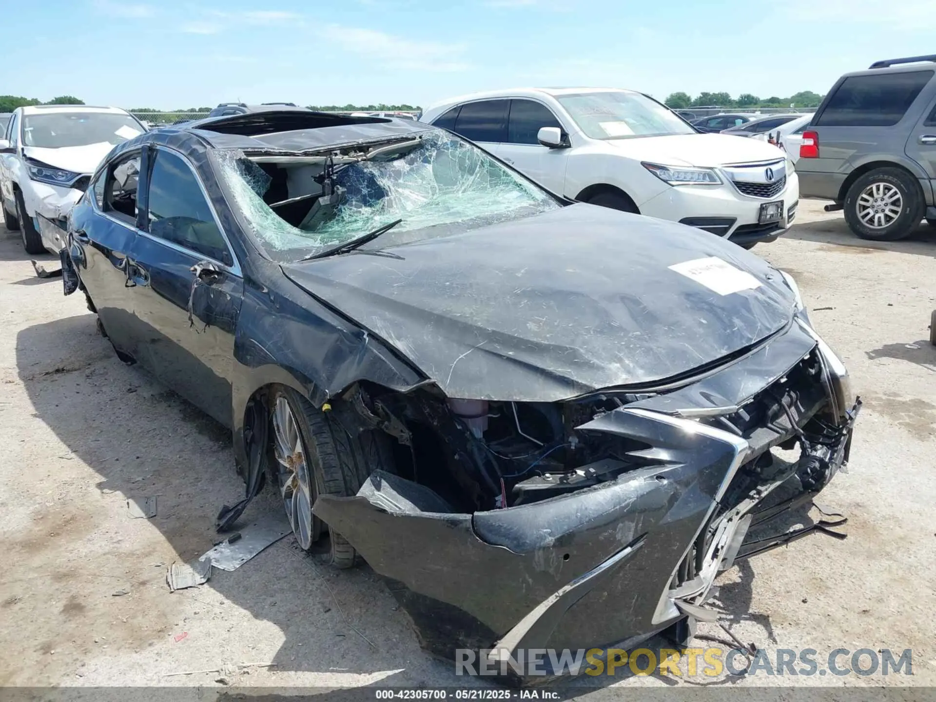 6 fotografías del automóvil dañado 58ABZ1B12KU012161 LEXUS ES 350 2019
