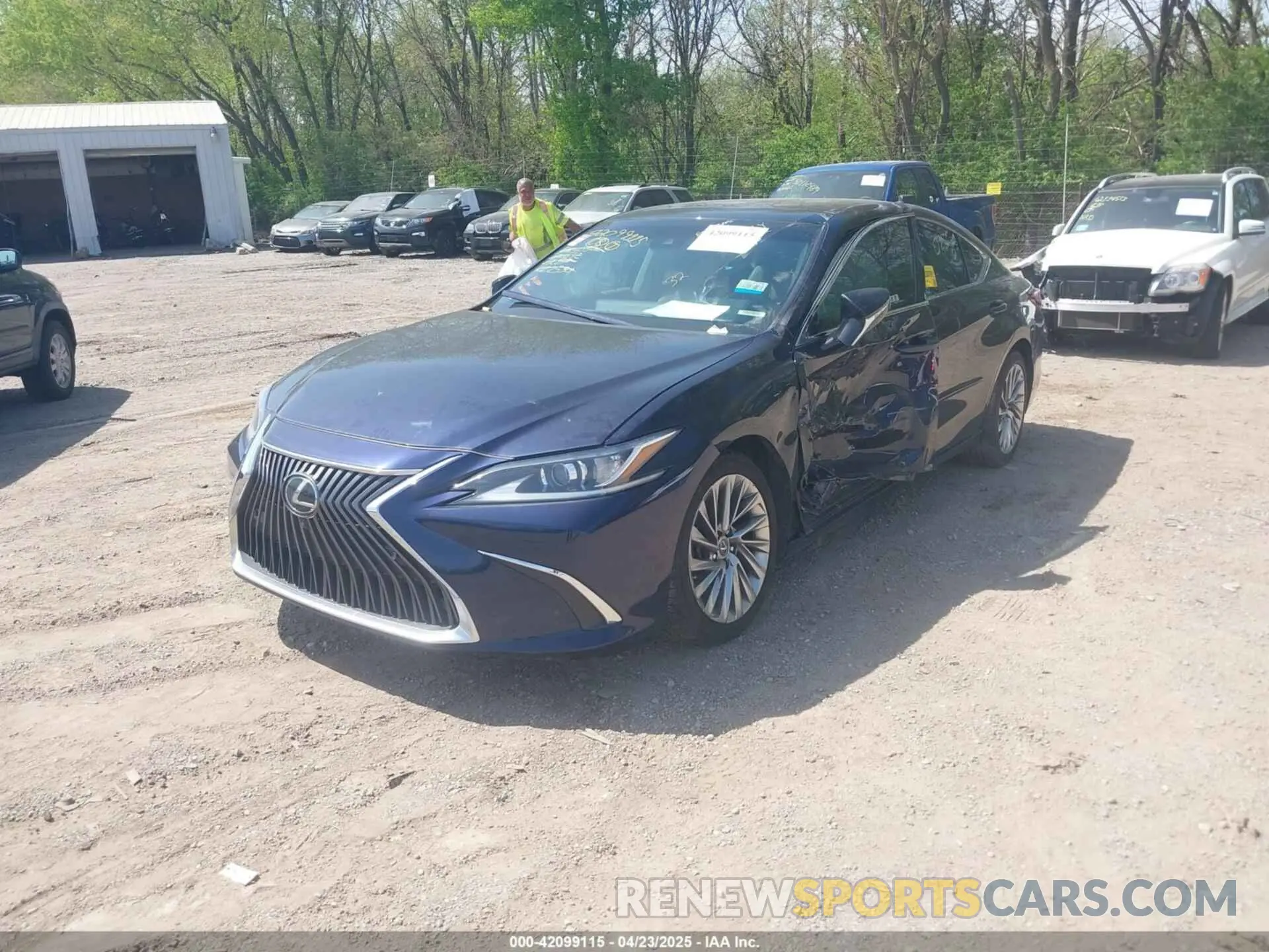 2 fotografías del automóvil dañado 58ABZ1B12KU022530 LEXUS ES 350 2019