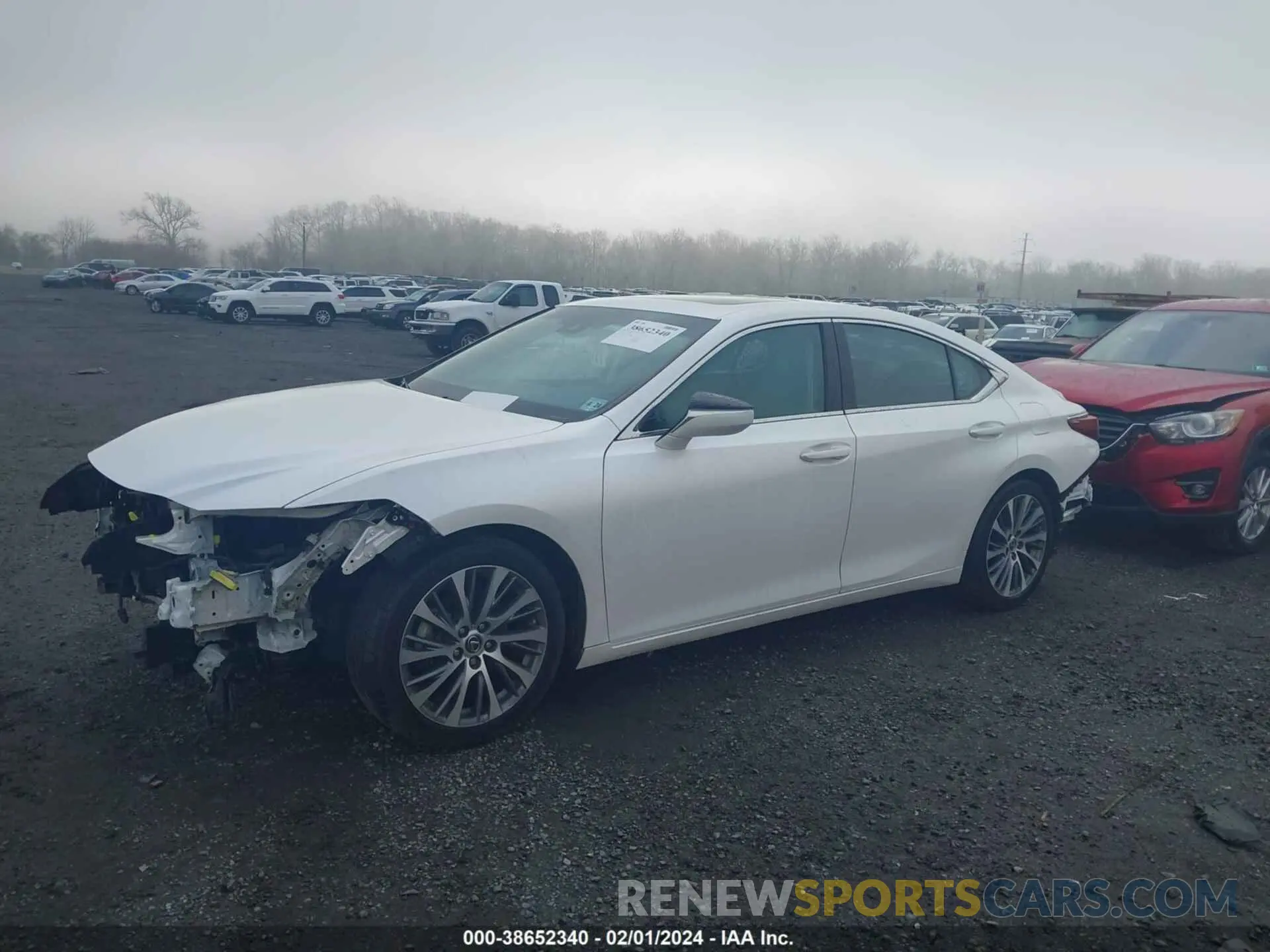 2 fotografías del automóvil dañado 58ABZ1B12KU034127 LEXUS ES 350 2019