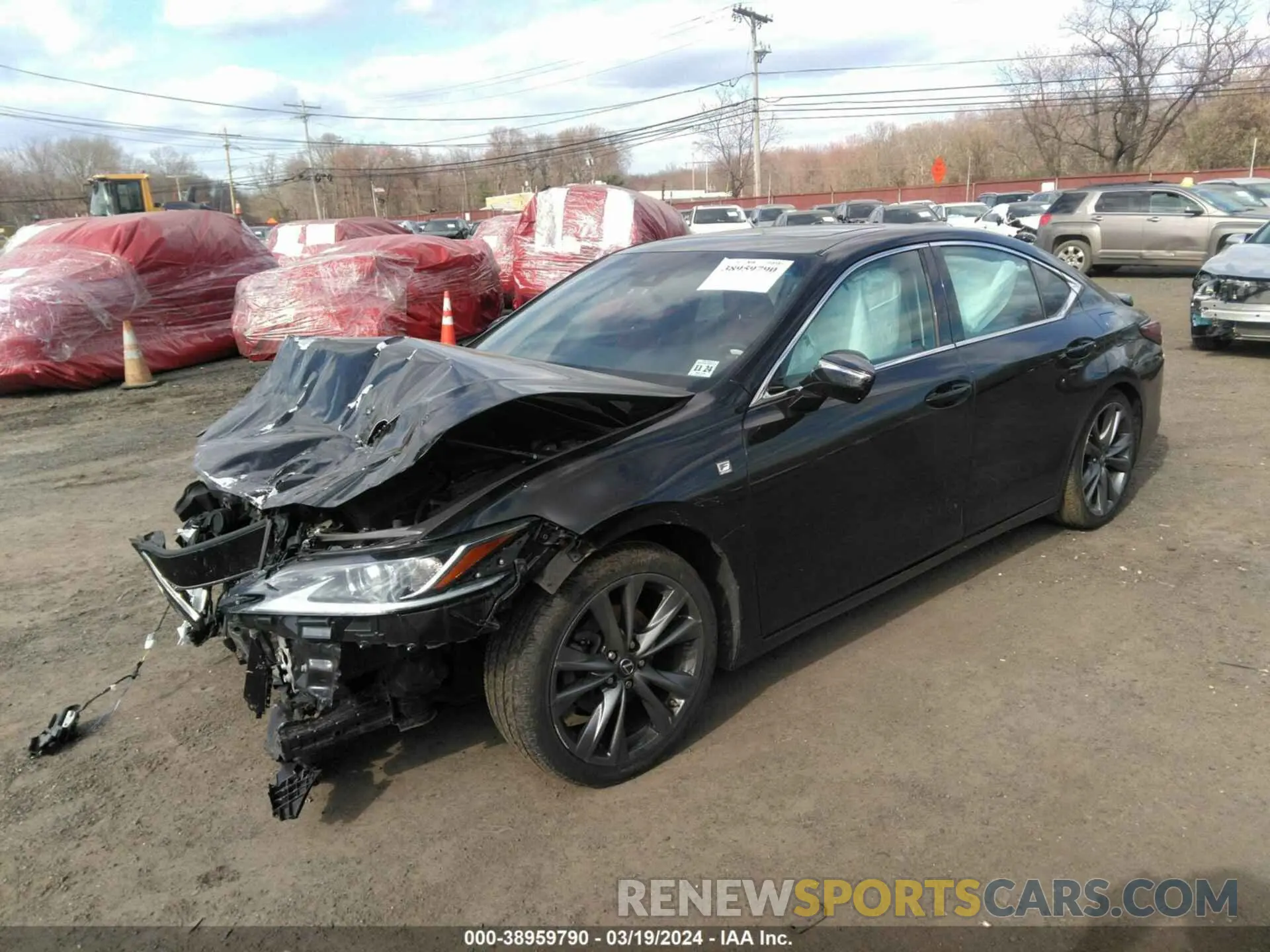 2 fotografías del automóvil dañado 58ABZ1B12KU043006 LEXUS ES 350 2019