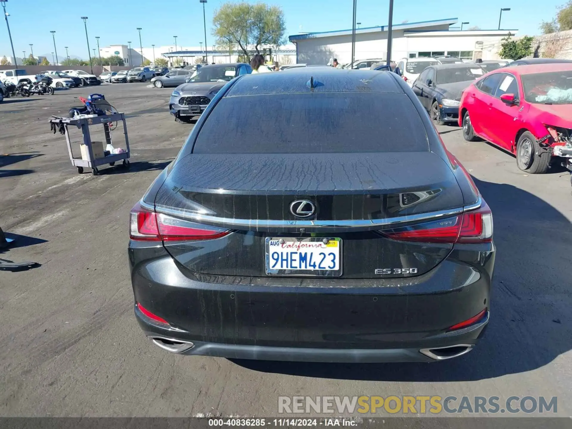 17 fotografías del automóvil dañado 58ABZ1B14KU047302 LEXUS ES 350 2019