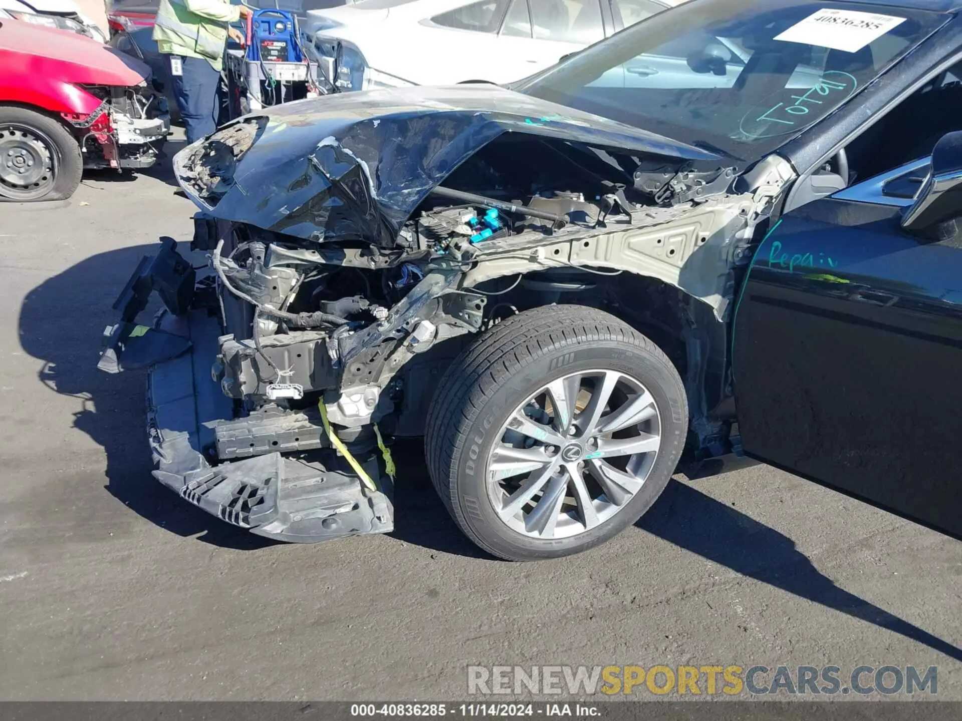 6 fotografías del automóvil dañado 58ABZ1B14KU047302 LEXUS ES 350 2019