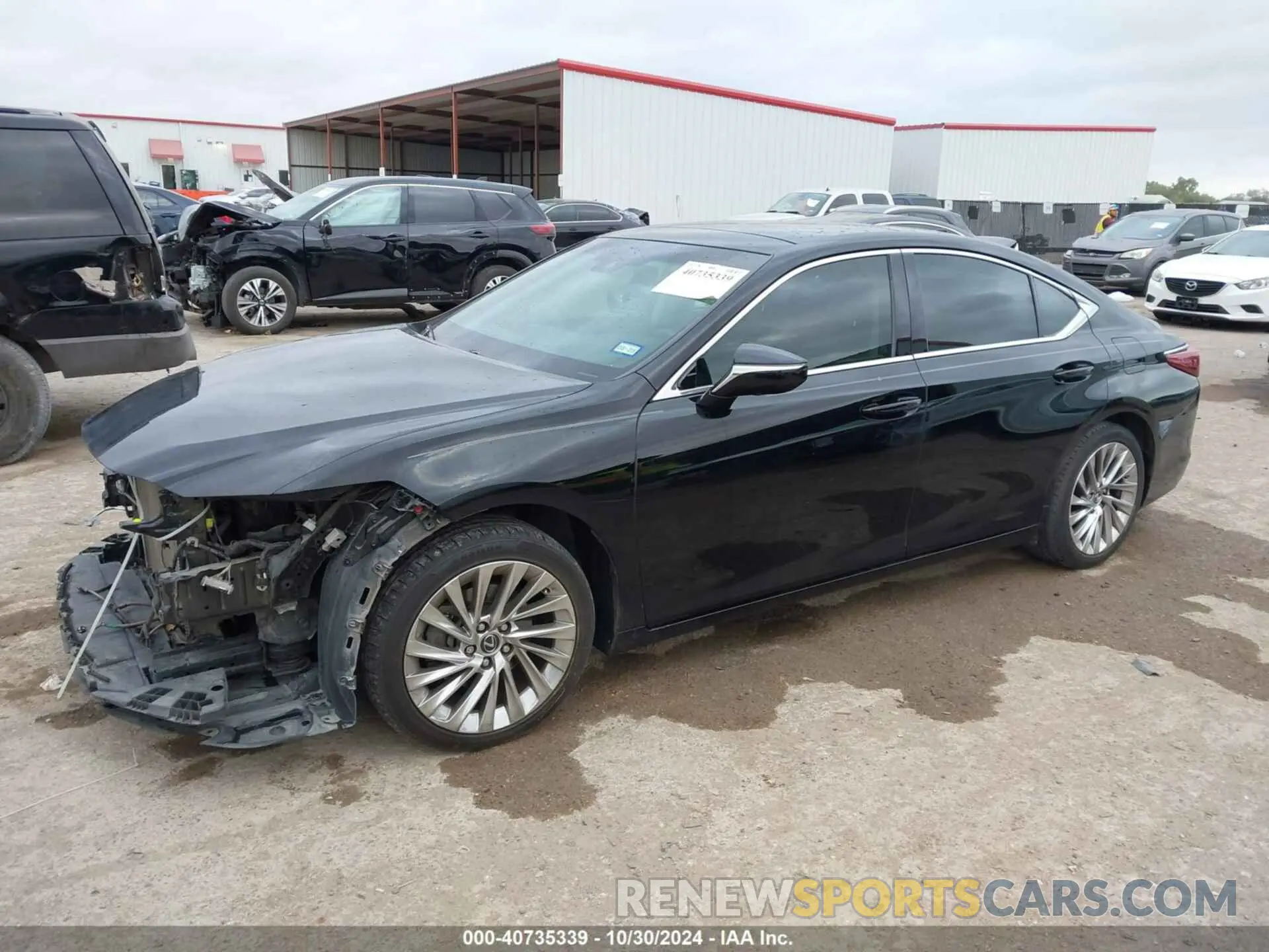 2 fotografías del automóvil dañado 58ABZ1B14KU049700 LEXUS ES 350 2019