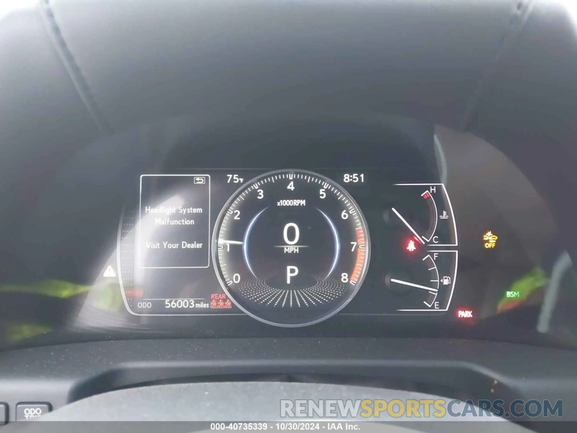 7 fotografías del automóvil dañado 58ABZ1B14KU049700 LEXUS ES 350 2019