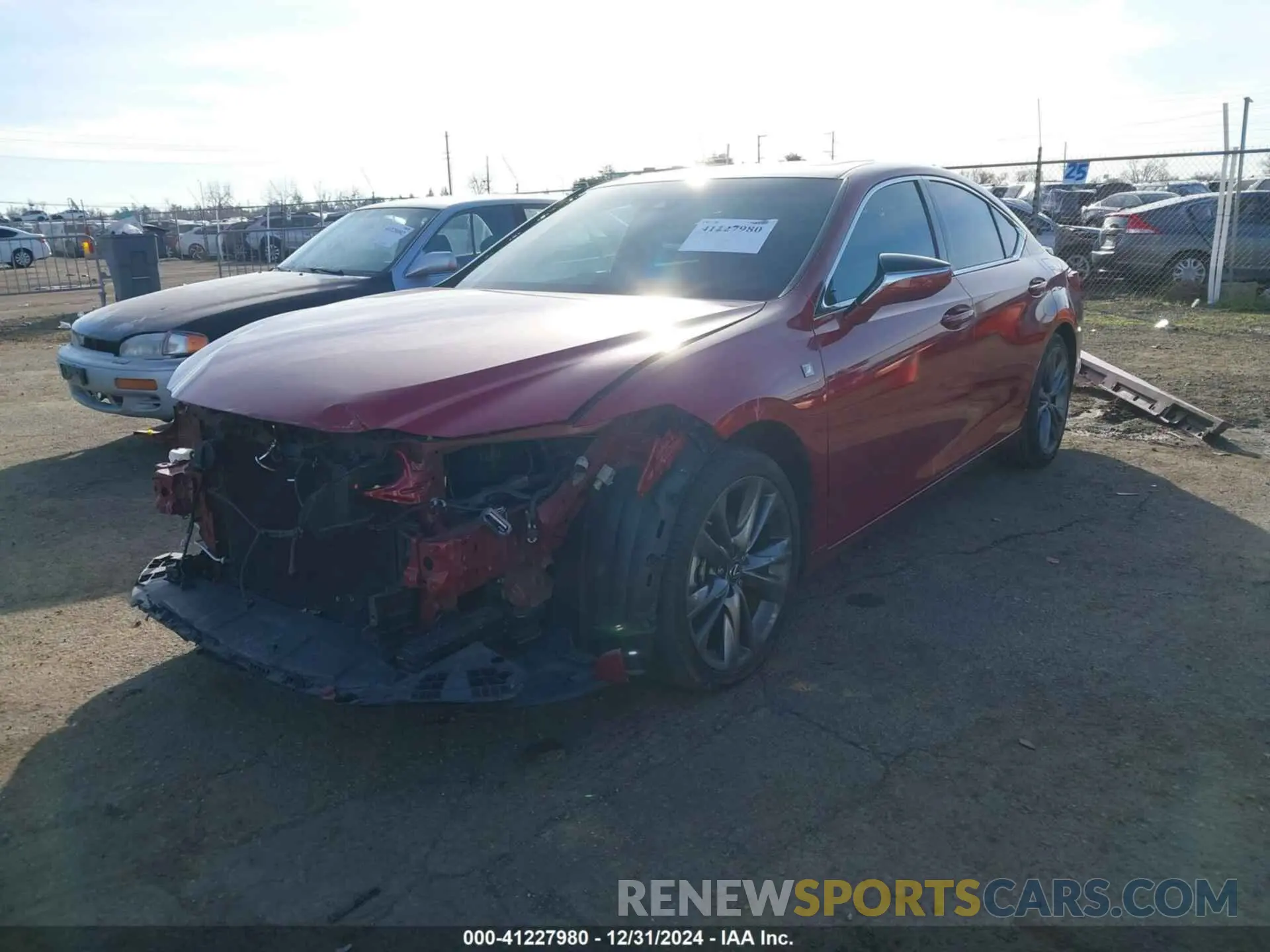 2 fotografías del automóvil dañado 58ABZ1B14KU050295 LEXUS ES 350 2019