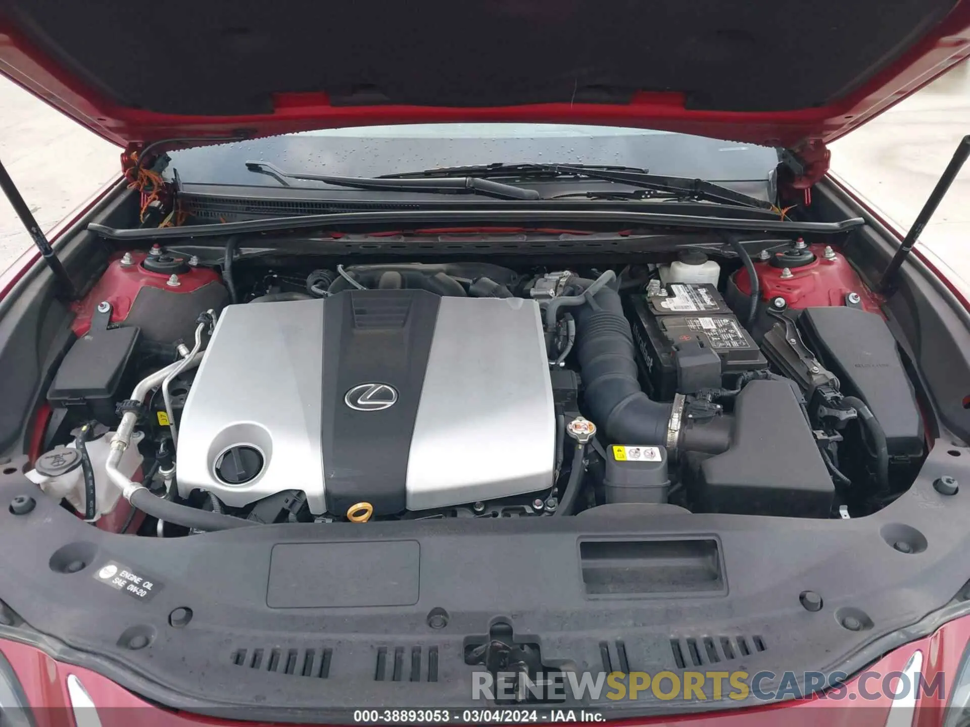 10 fotografías del automóvil dañado 58ABZ1B17KU020238 LEXUS ES 350 2019
