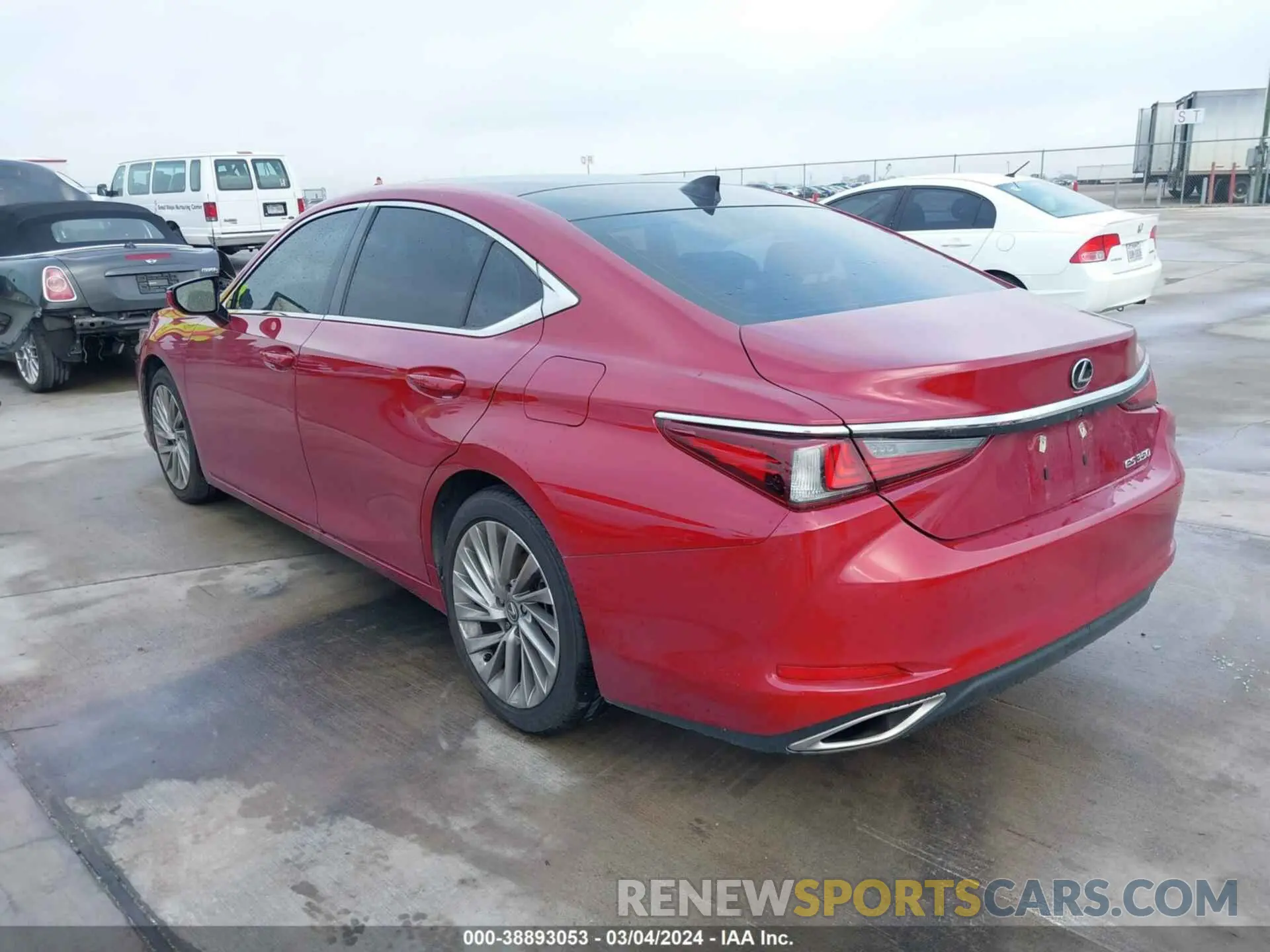 3 fotografías del automóvil dañado 58ABZ1B17KU020238 LEXUS ES 350 2019