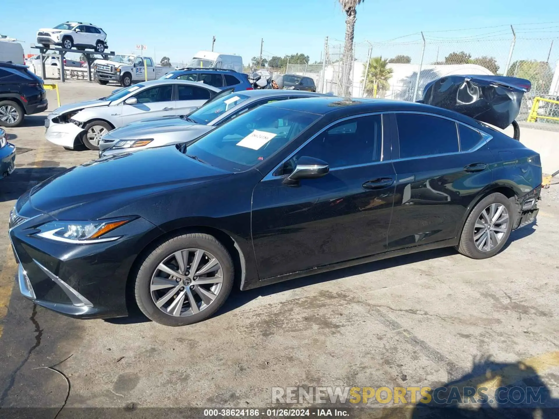 14 fotografías del automóvil dañado 58ABZ1B19KU049966 LEXUS ES 350 2019