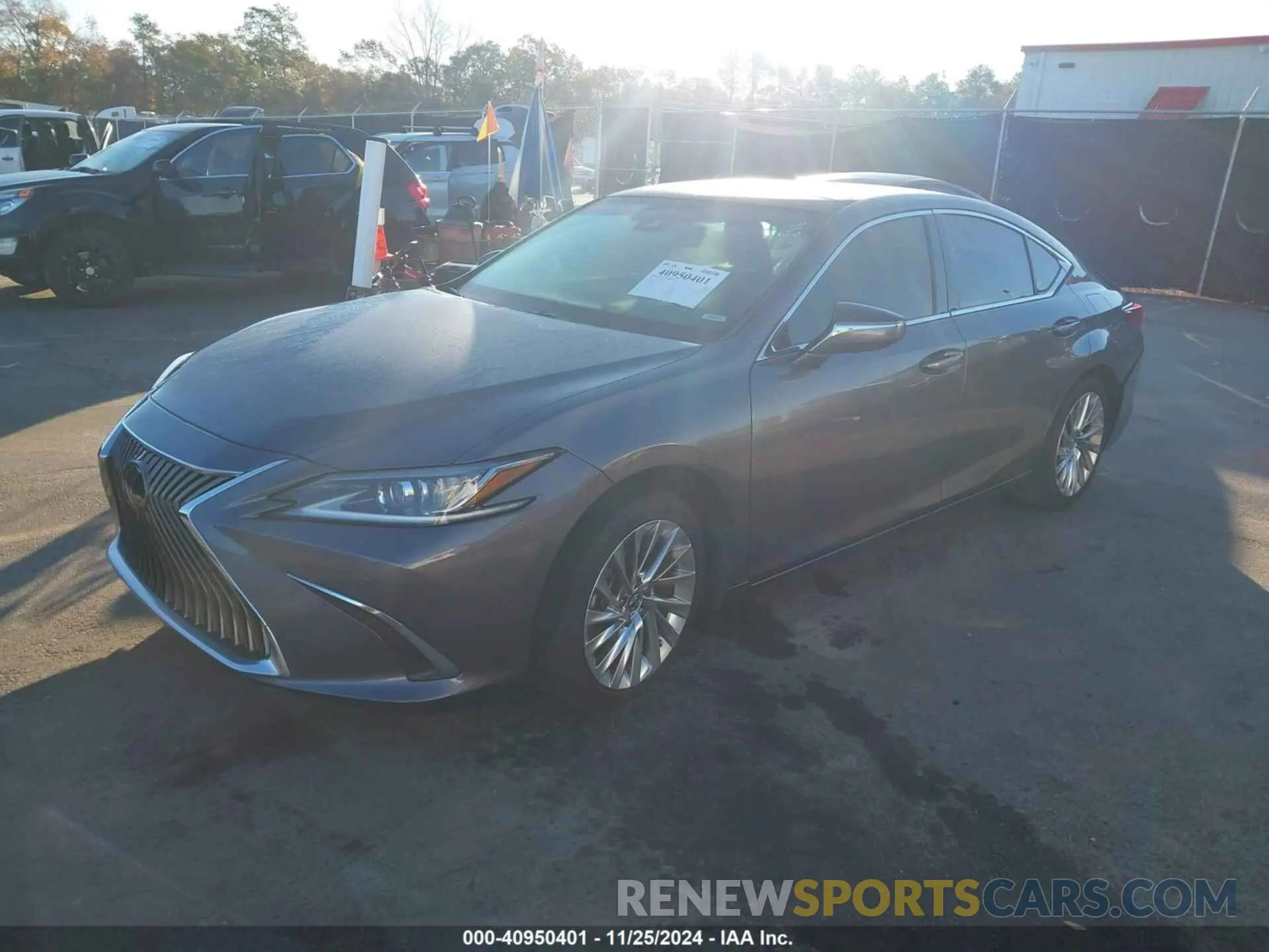 2 fotografías del automóvil dañado 58ABZ1B1XKU045098 LEXUS ES 350 2019