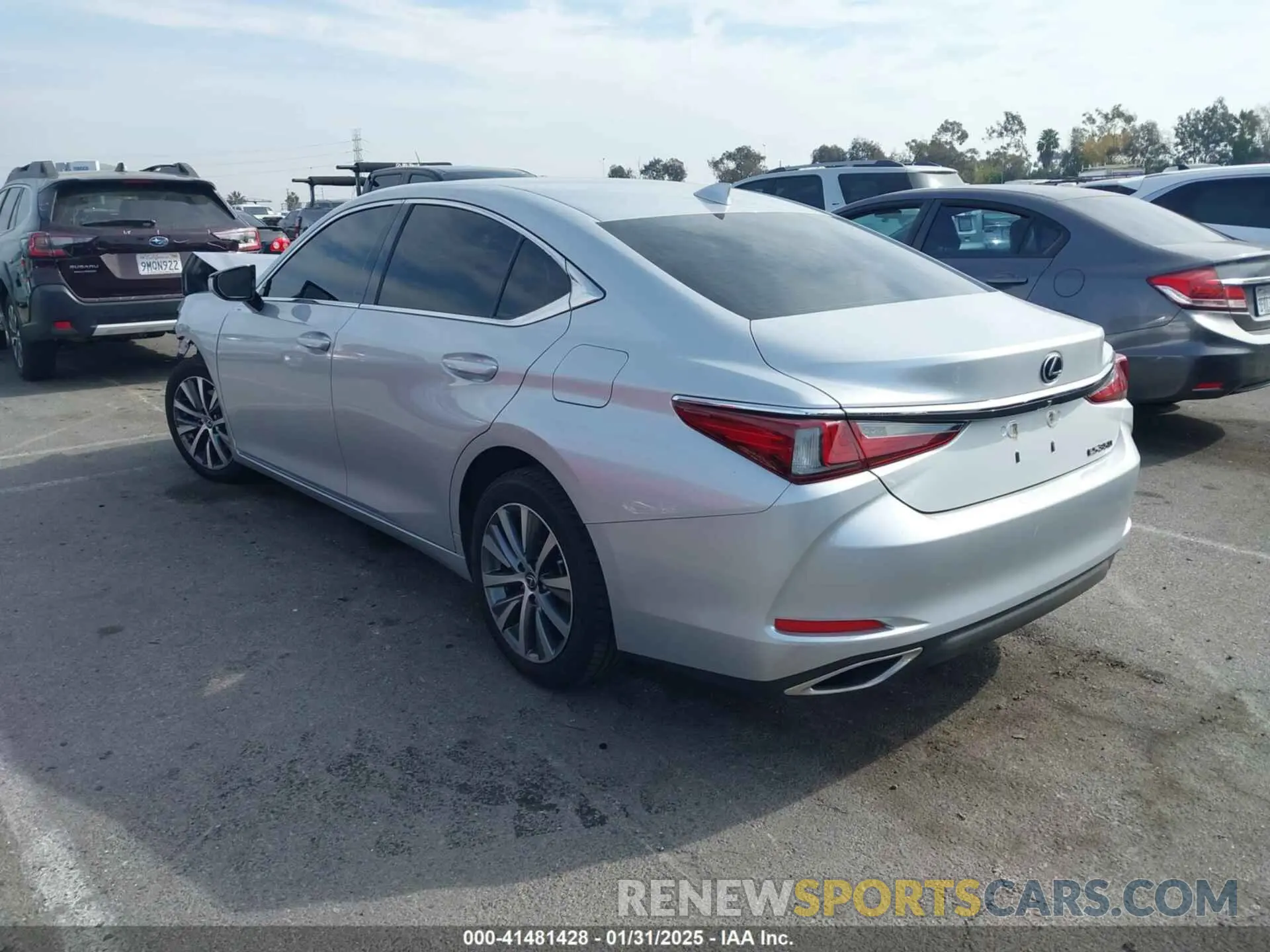 3 fotografías del automóvil dañado JTHBZ1B17K2003090 LEXUS ES 350 2019