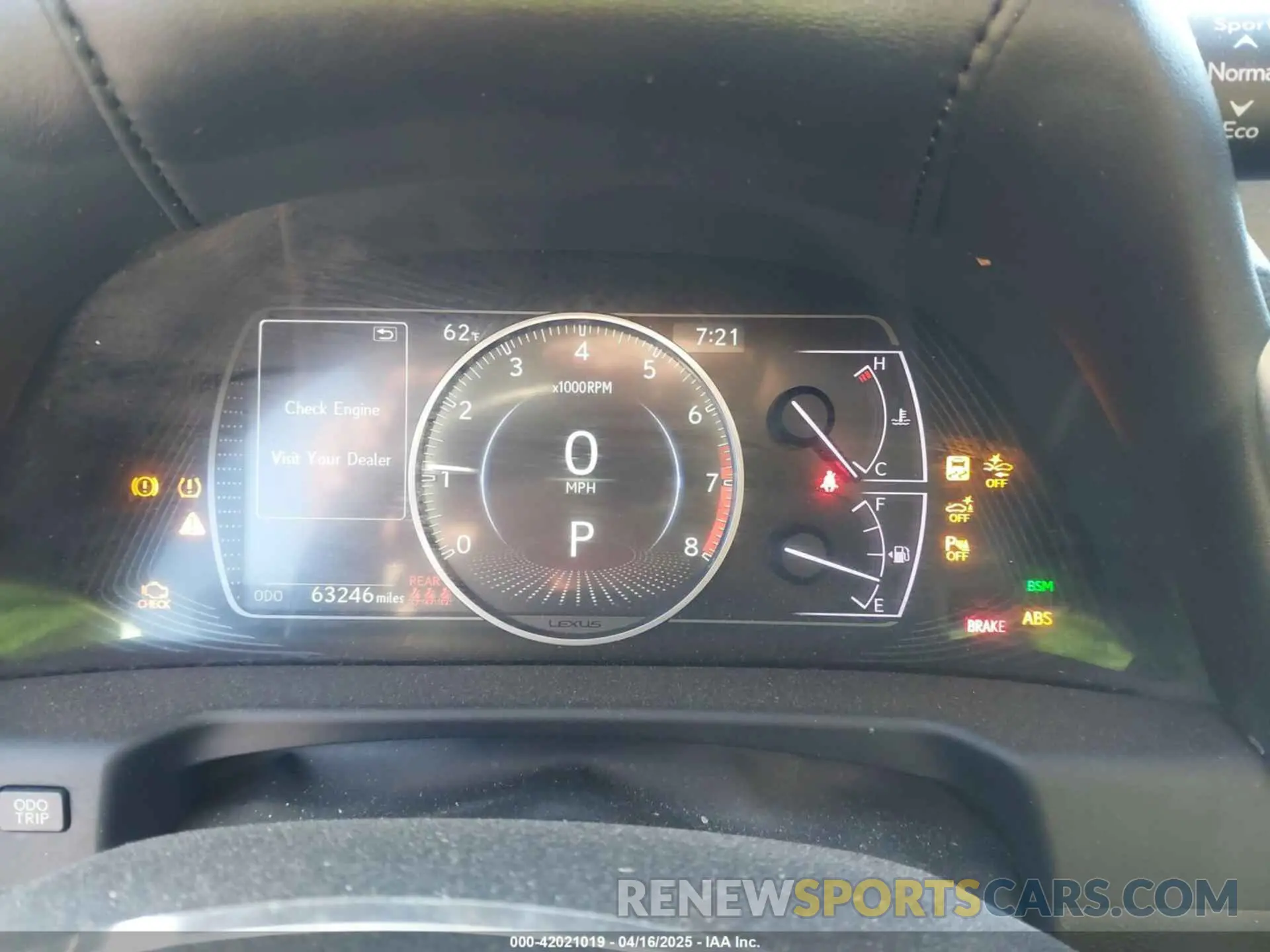 7 fotografías del automóvil dañado 58ADZ1B14LU059072 LEXUS ES 350 2020