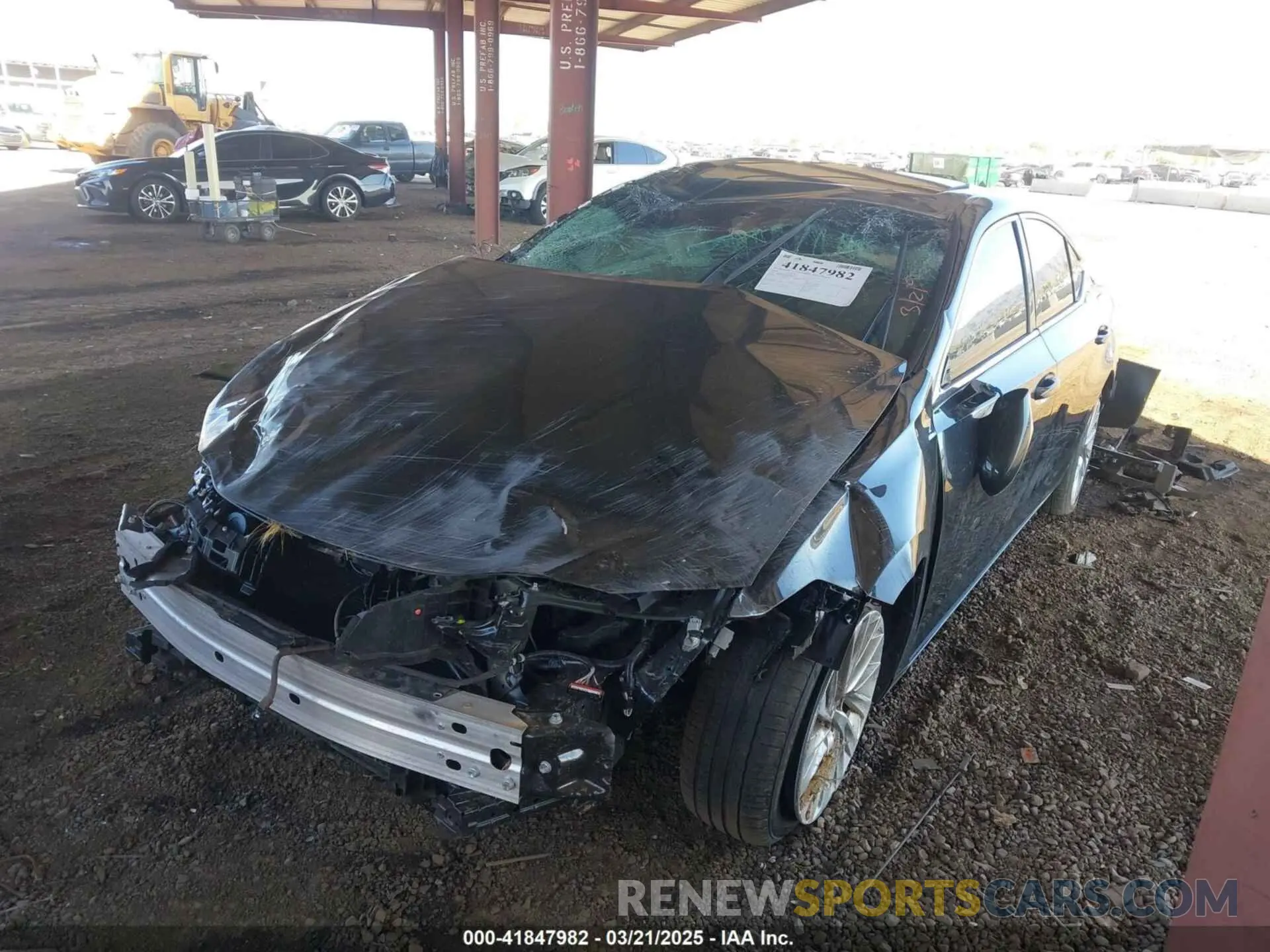 2 fotografías del automóvil dañado 58AEZ1B15LU053883 LEXUS ES 350 2020