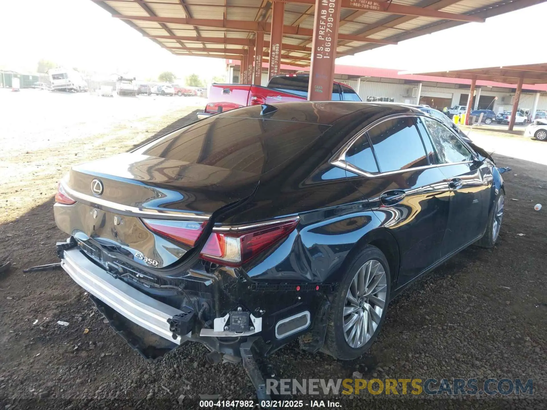 4 fotografías del automóvil dañado 58AEZ1B15LU053883 LEXUS ES 350 2020