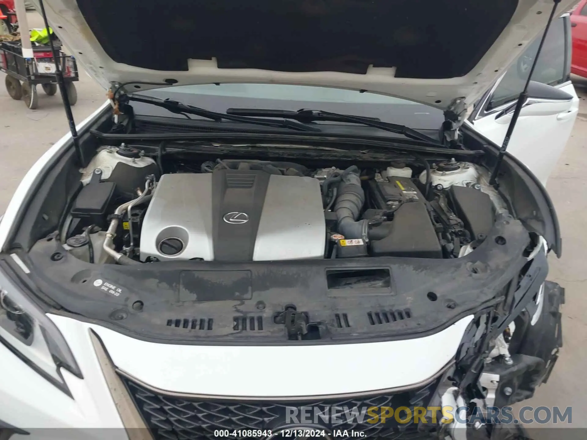 10 fotografías del automóvil dañado 58AGZ1B15LU062494 LEXUS ES 350 2020