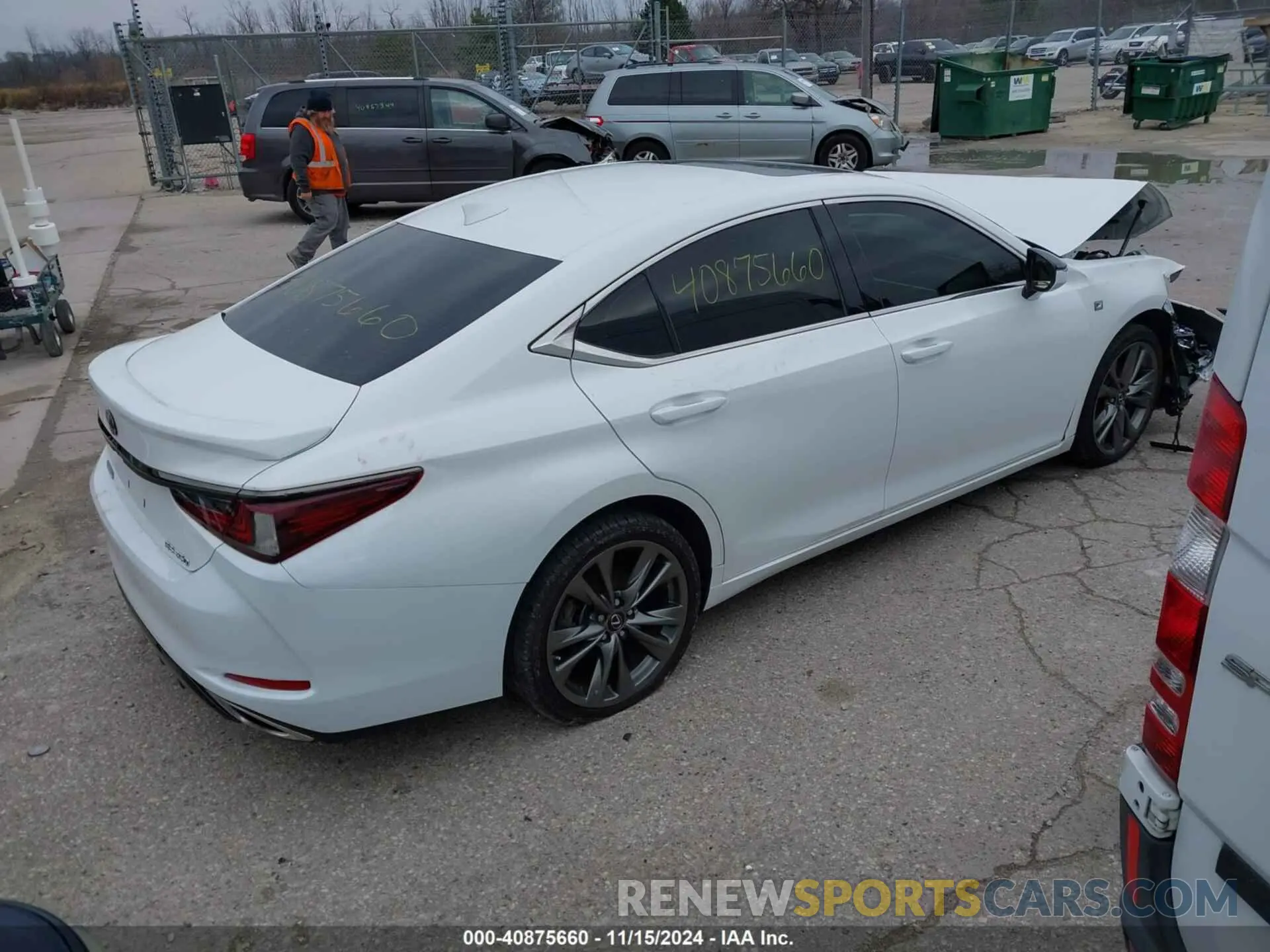 4 fotografías del automóvil dañado 58AGZ1B15LU062642 LEXUS ES 350 2020