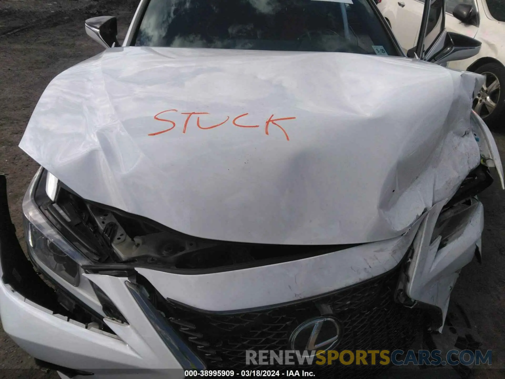 10 fotografías del automóvil dañado 58AGZ1B19LU054561 LEXUS ES 350 2020