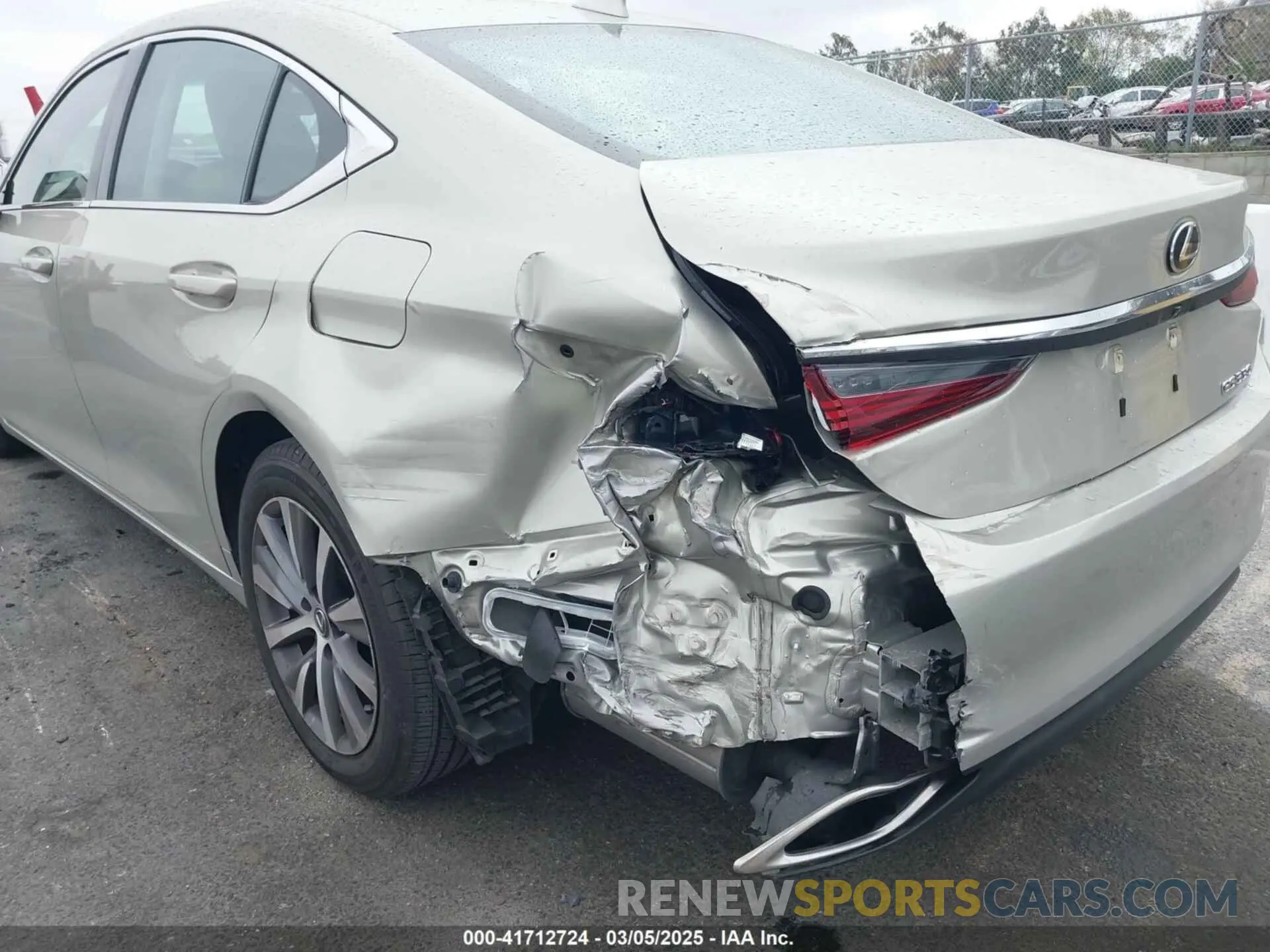 6 fotografías del automóvil dañado 58ACZ1B17MU107922 LEXUS ES 350 2021