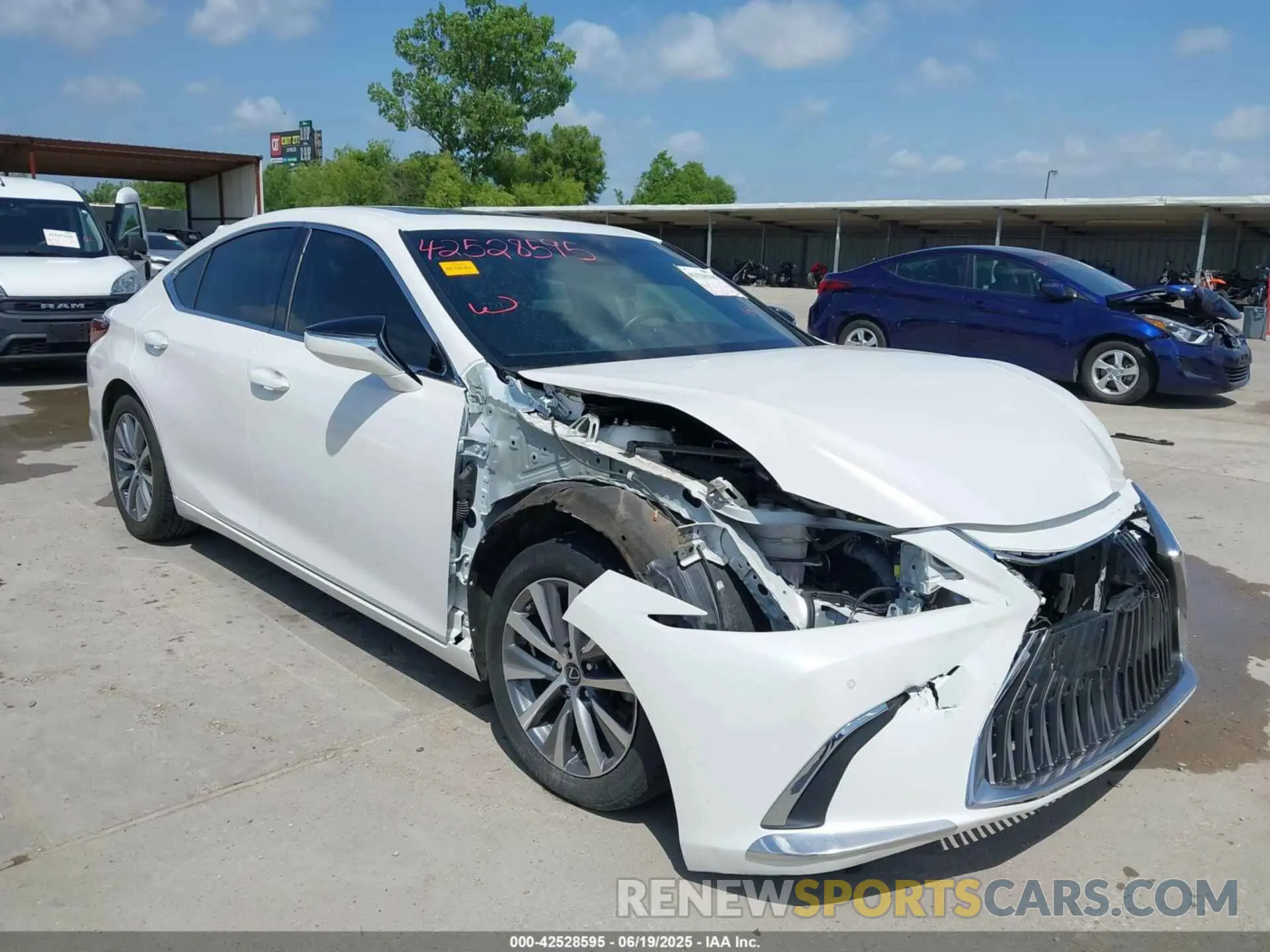1 fotografías del automóvil dañado 58ADZ1B11MU084108 LEXUS ES 350 2021