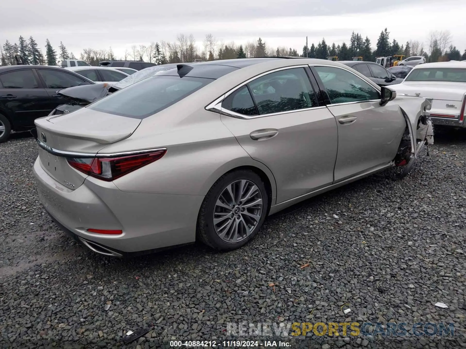 4 fotografías del automóvil dañado 58ADZ1B18MU087975 LEXUS ES 350 2021