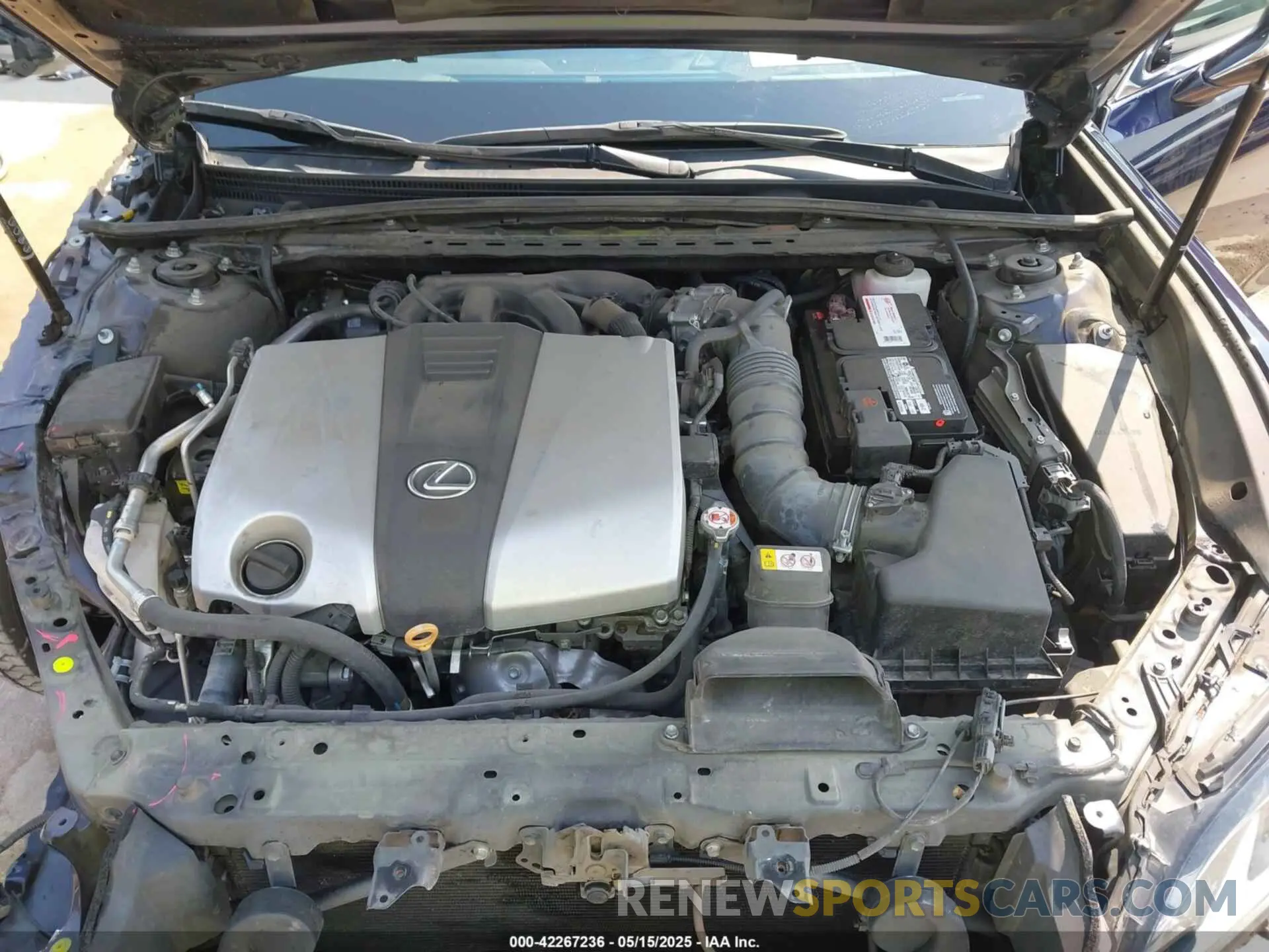 10 fotografías del automóvil dañado 58AFZ1B14MU101055 LEXUS ES 350 2021