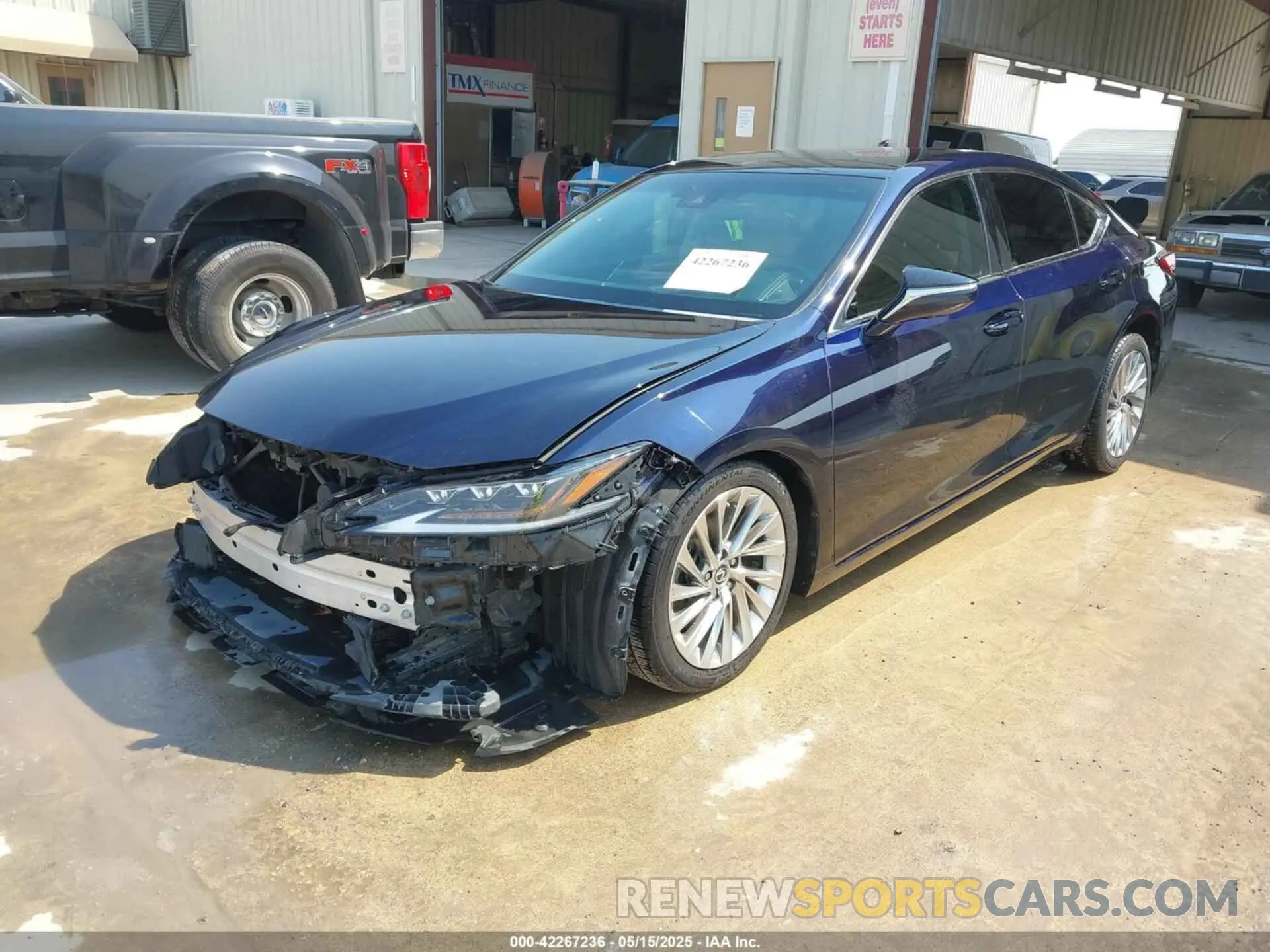 2 fotografías del automóvil dañado 58AFZ1B14MU101055 LEXUS ES 350 2021
