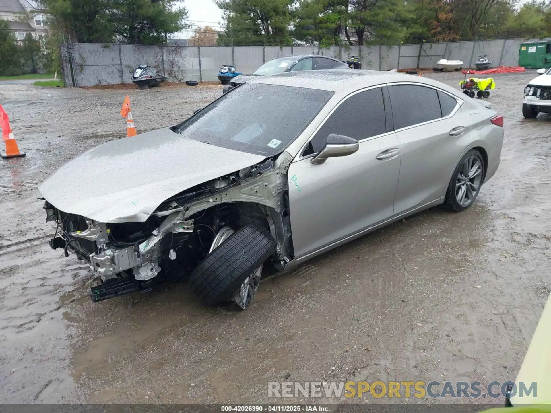 2 fotografías del automóvil dañado 58AGZ1B1XMU098554 LEXUS ES 350 2021