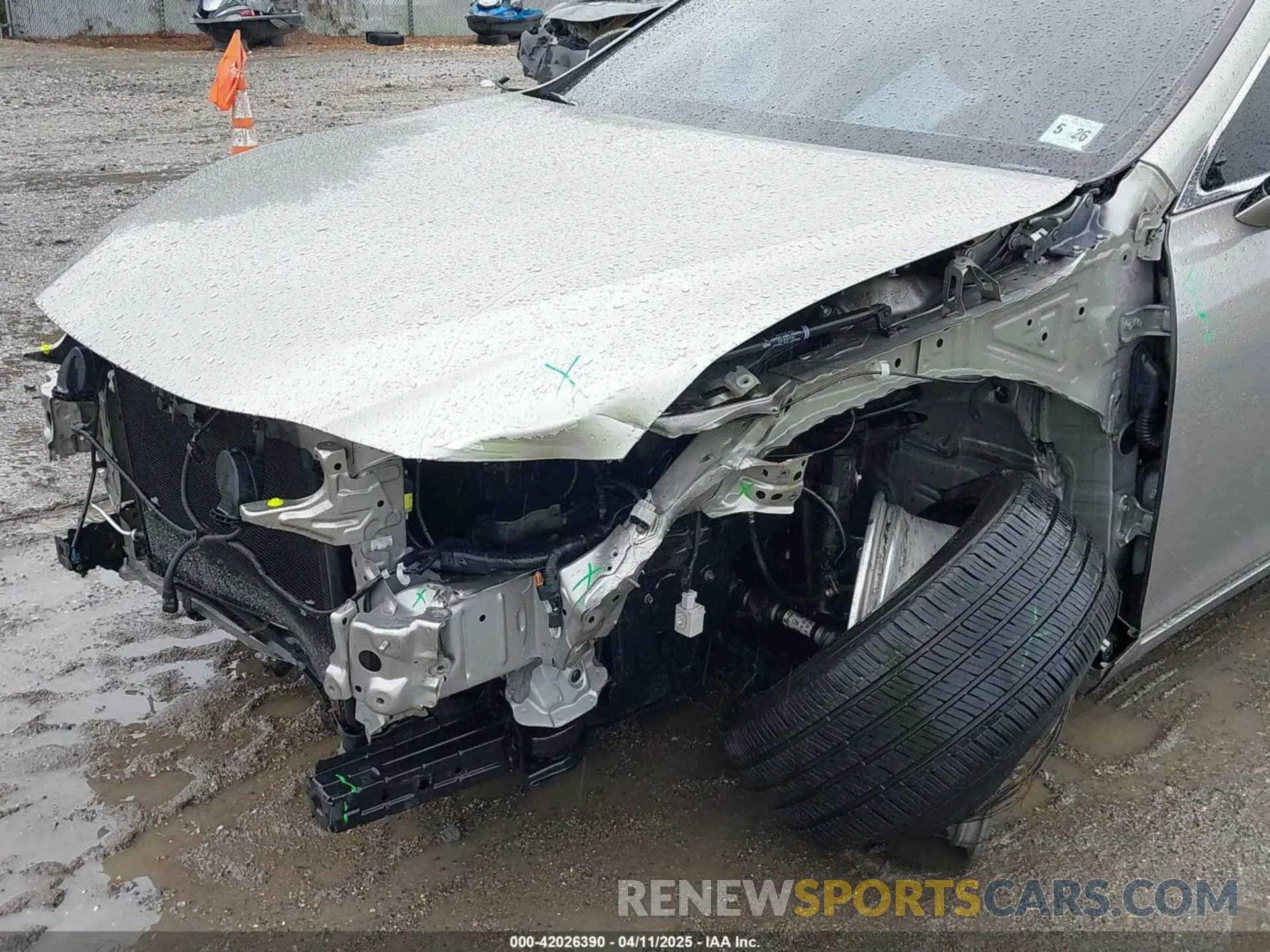 6 fotografías del automóvil dañado 58AGZ1B1XMU098554 LEXUS ES 350 2021