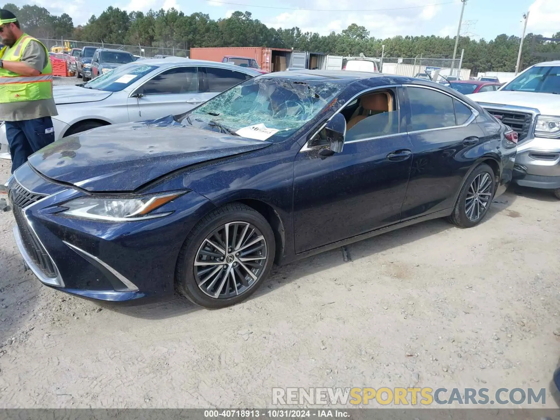 2 fotografías del automóvil dañado 58ADZ1B13NU117014 LEXUS ES 350 2022