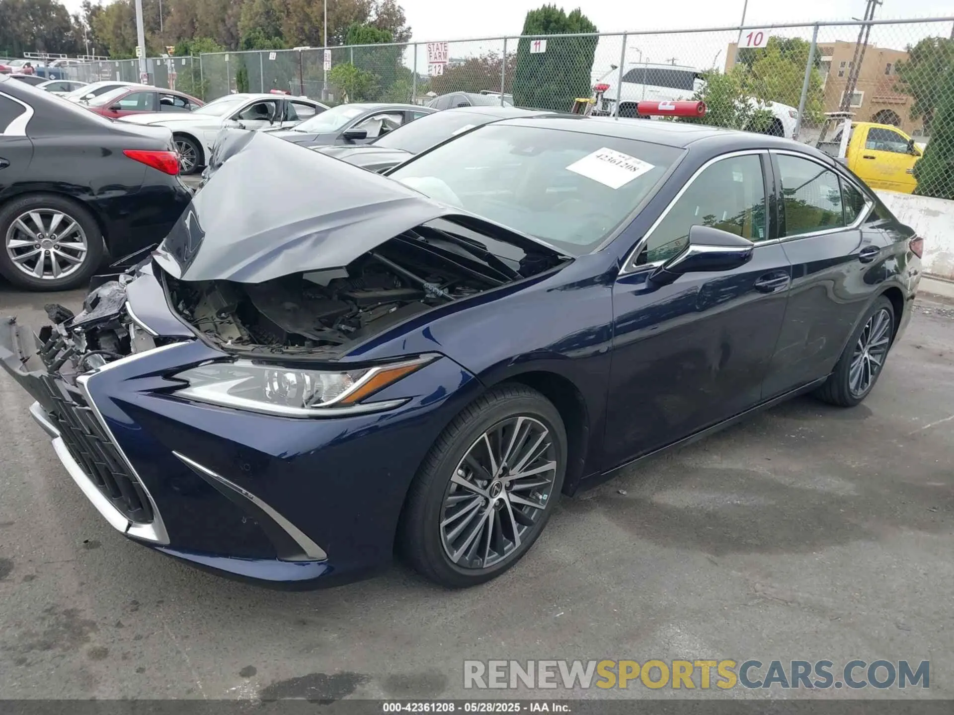 2 fotografías del automóvil dañado 58ADZ1B13NU125937 LEXUS ES 350 2022