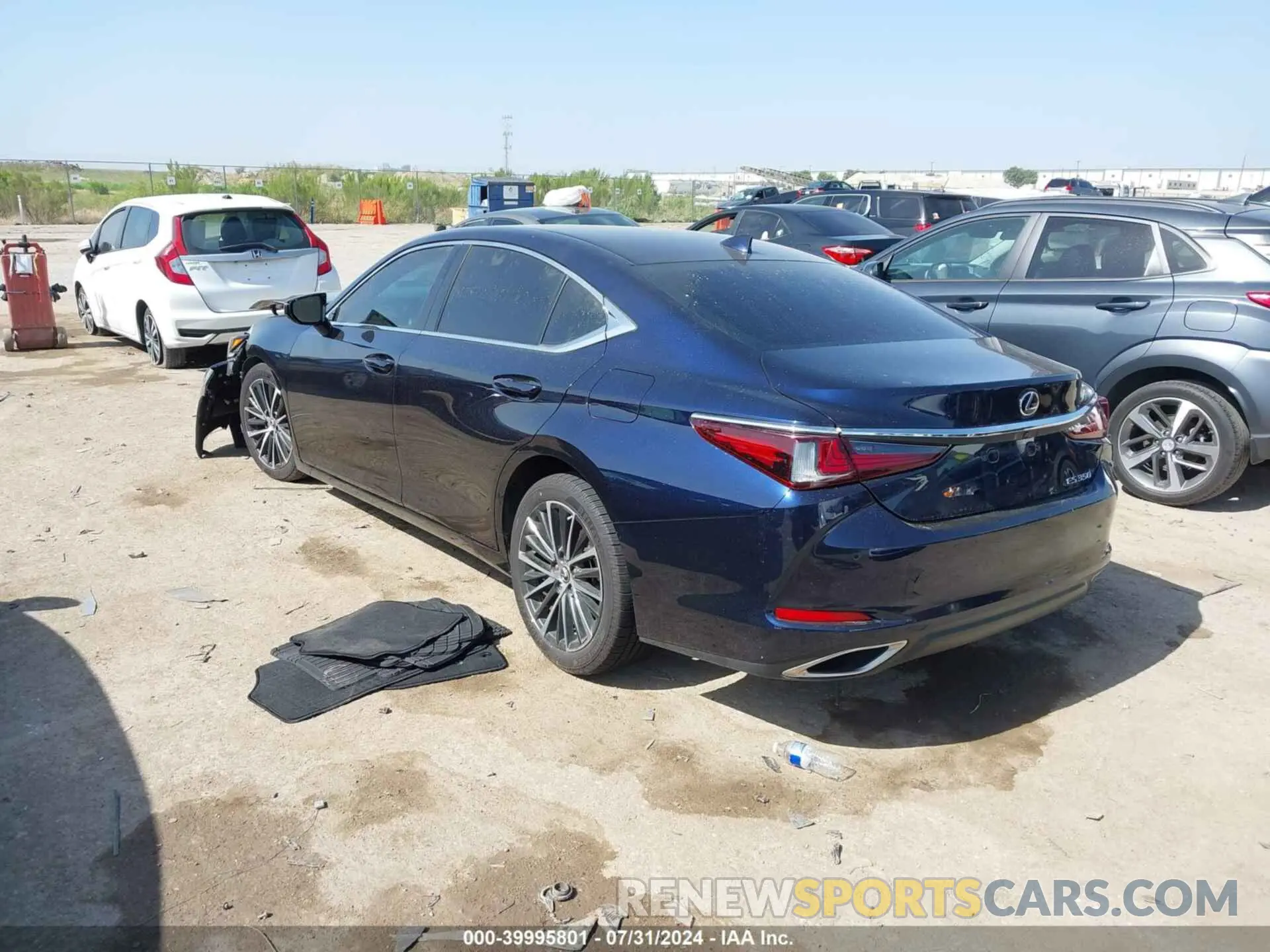 3 fotografías del automóvil dañado 58ADZ1B13NU135139 LEXUS ES 350 2022
