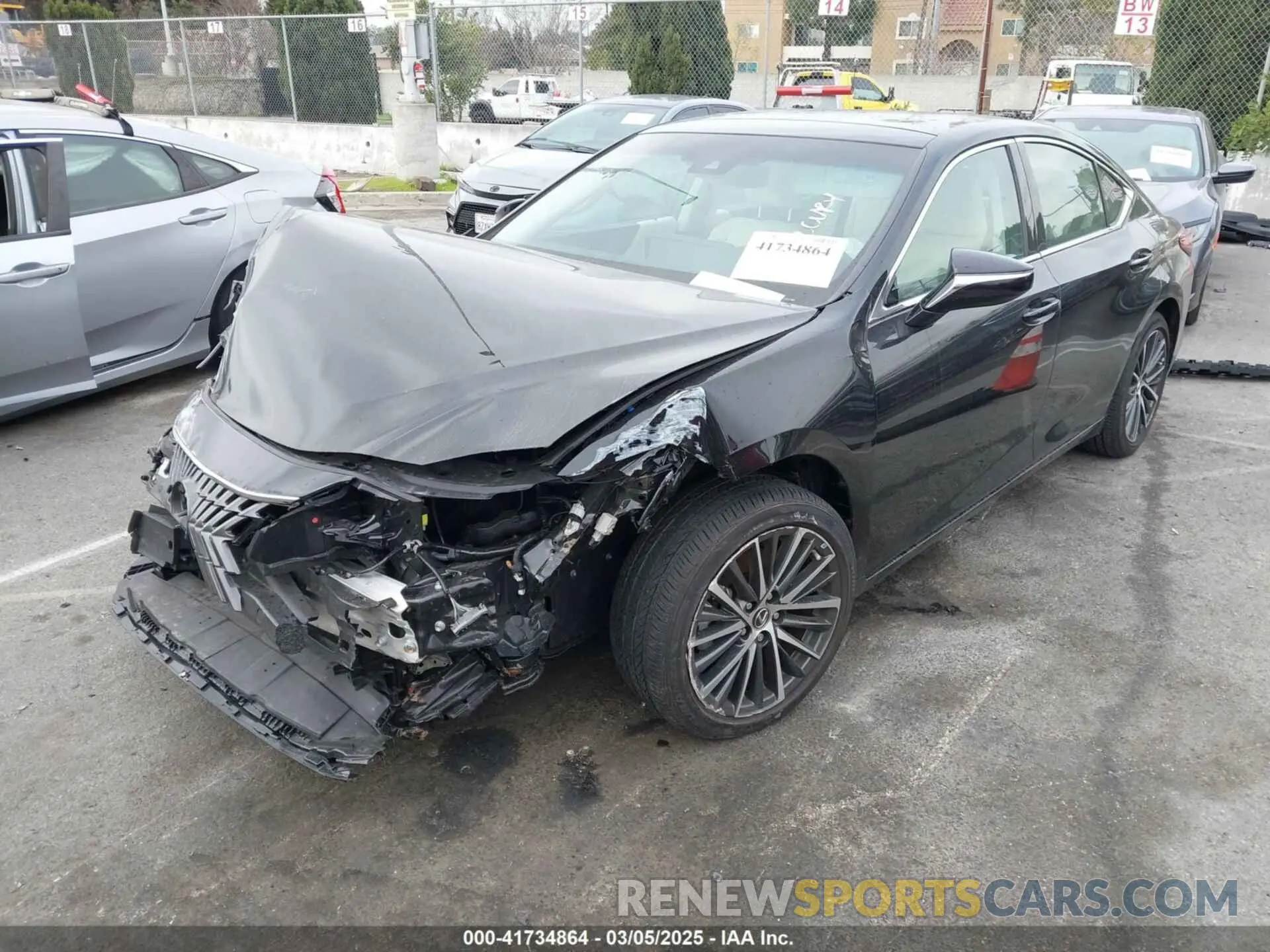 2 fotografías del automóvil dañado 58ADZ1B15NU118617 LEXUS ES 350 2022