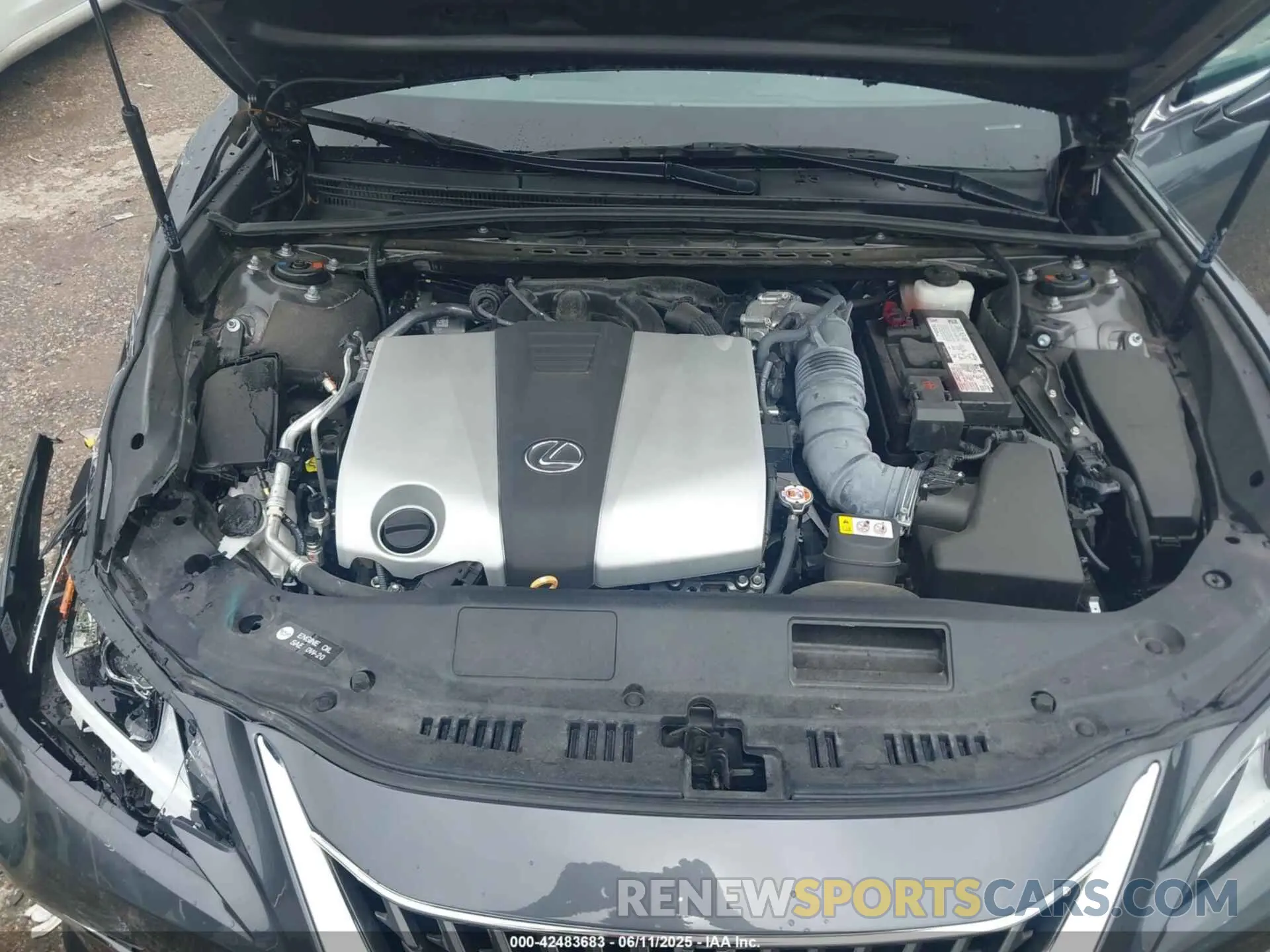 10 fotografías del automóvil dañado 58ADZ1B16NU125009 LEXUS ES 350 2022