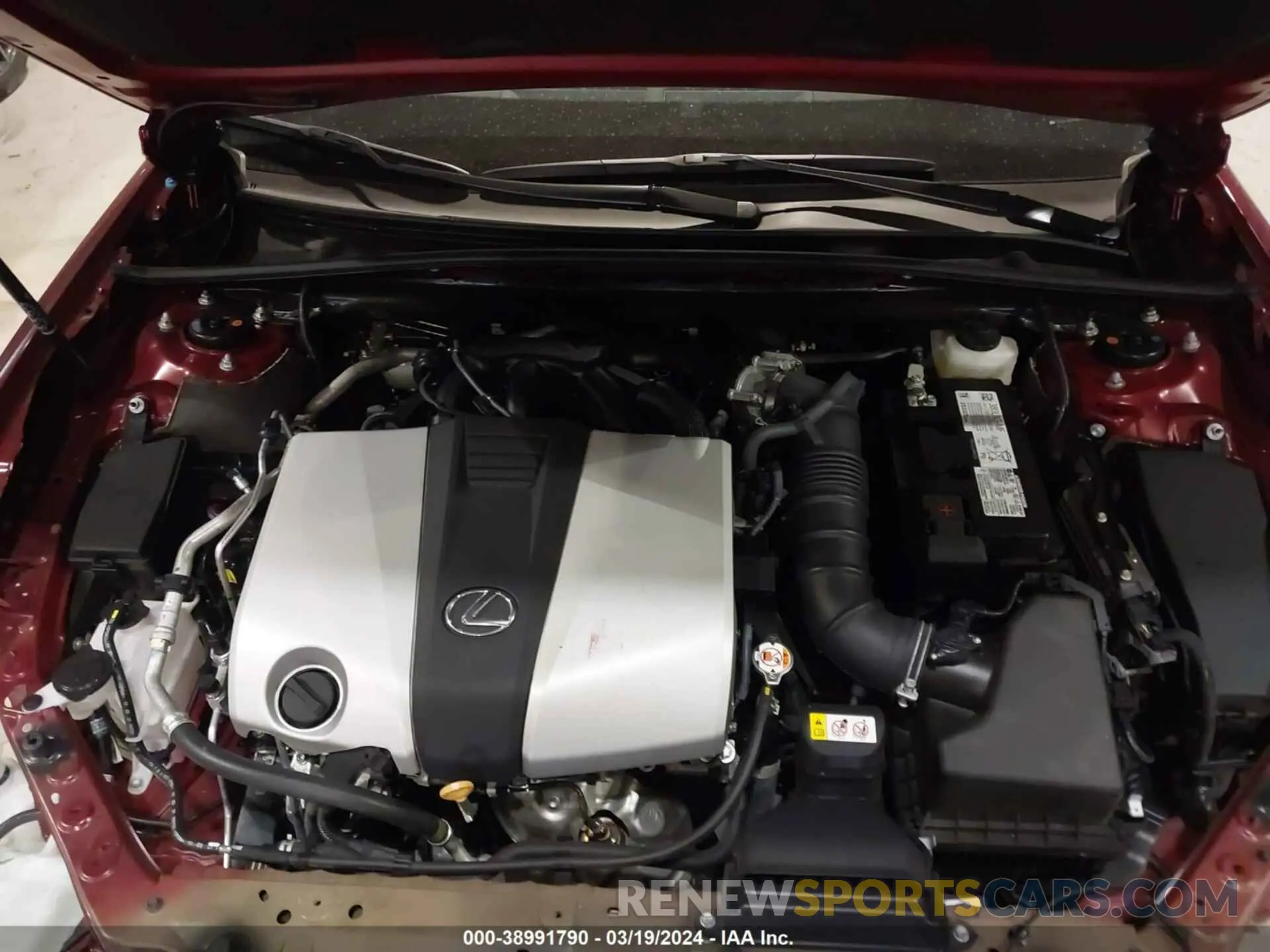 10 fotografías del automóvil dañado 58ADZ1B17NU113127 LEXUS ES 350 2022