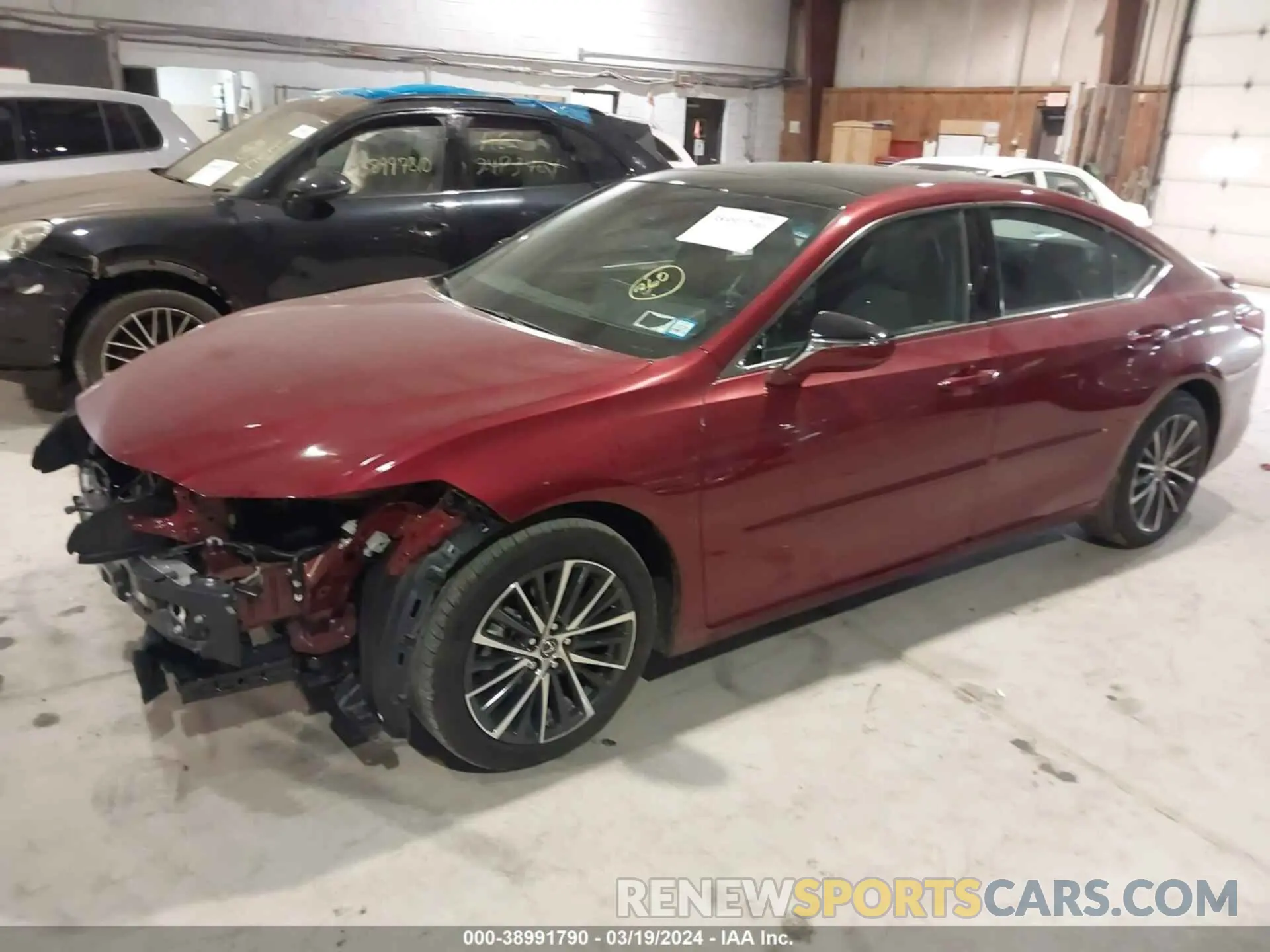2 fotografías del automóvil dañado 58ADZ1B17NU113127 LEXUS ES 350 2022