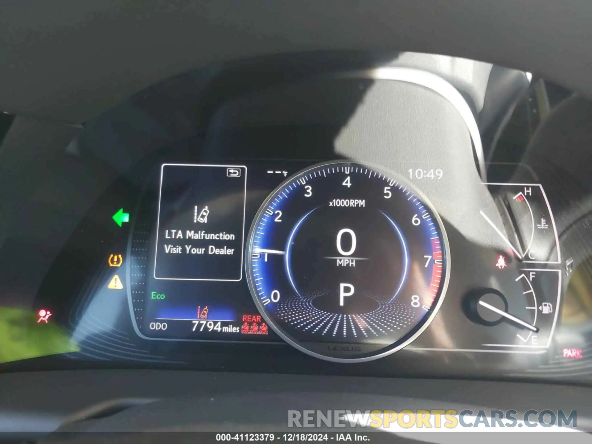 7 fotografías del automóvil dañado 58AEZ1B16NU132160 LEXUS ES 350 2022